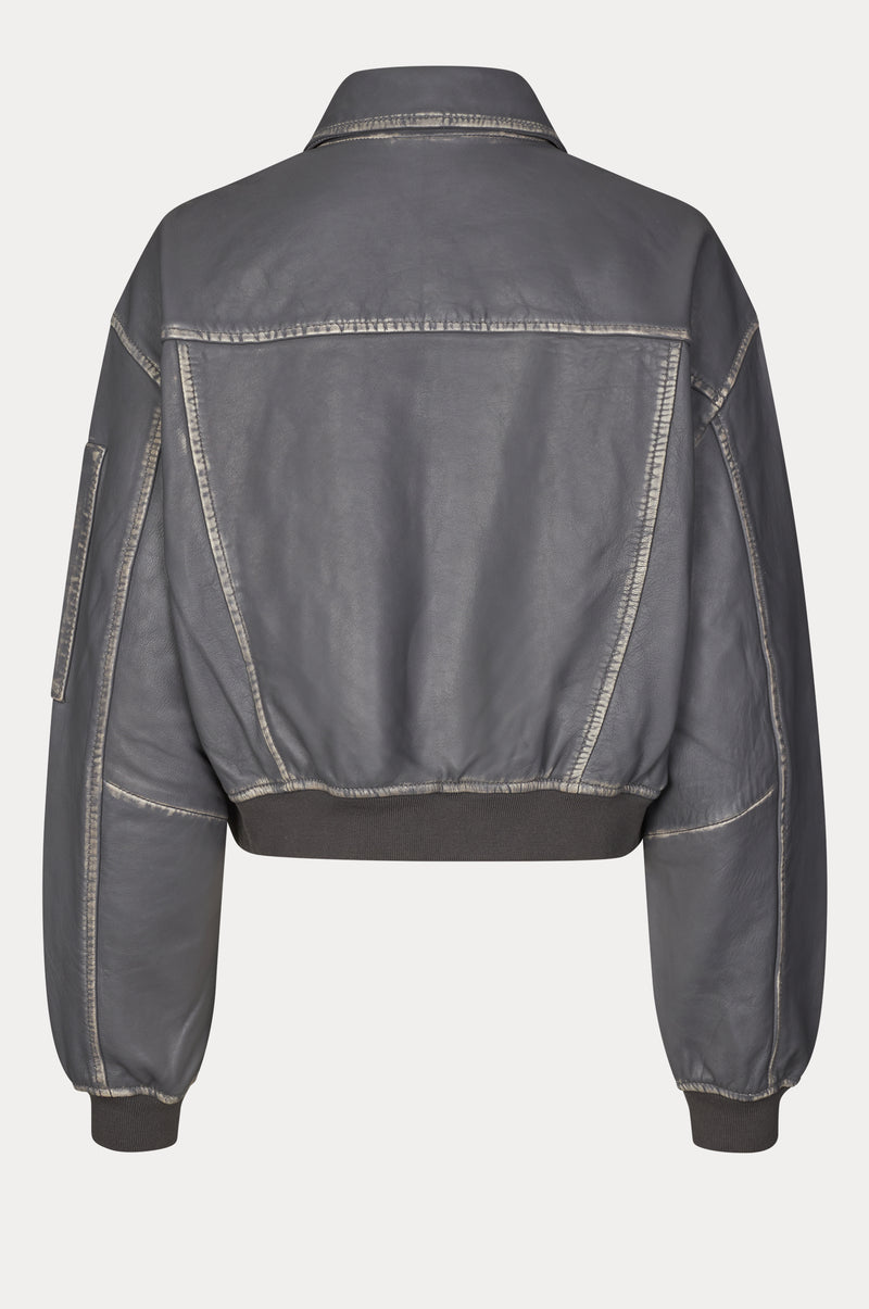 OSRocker Leather Bomber