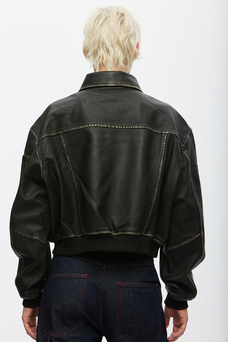 OSRocker Leather Bomber