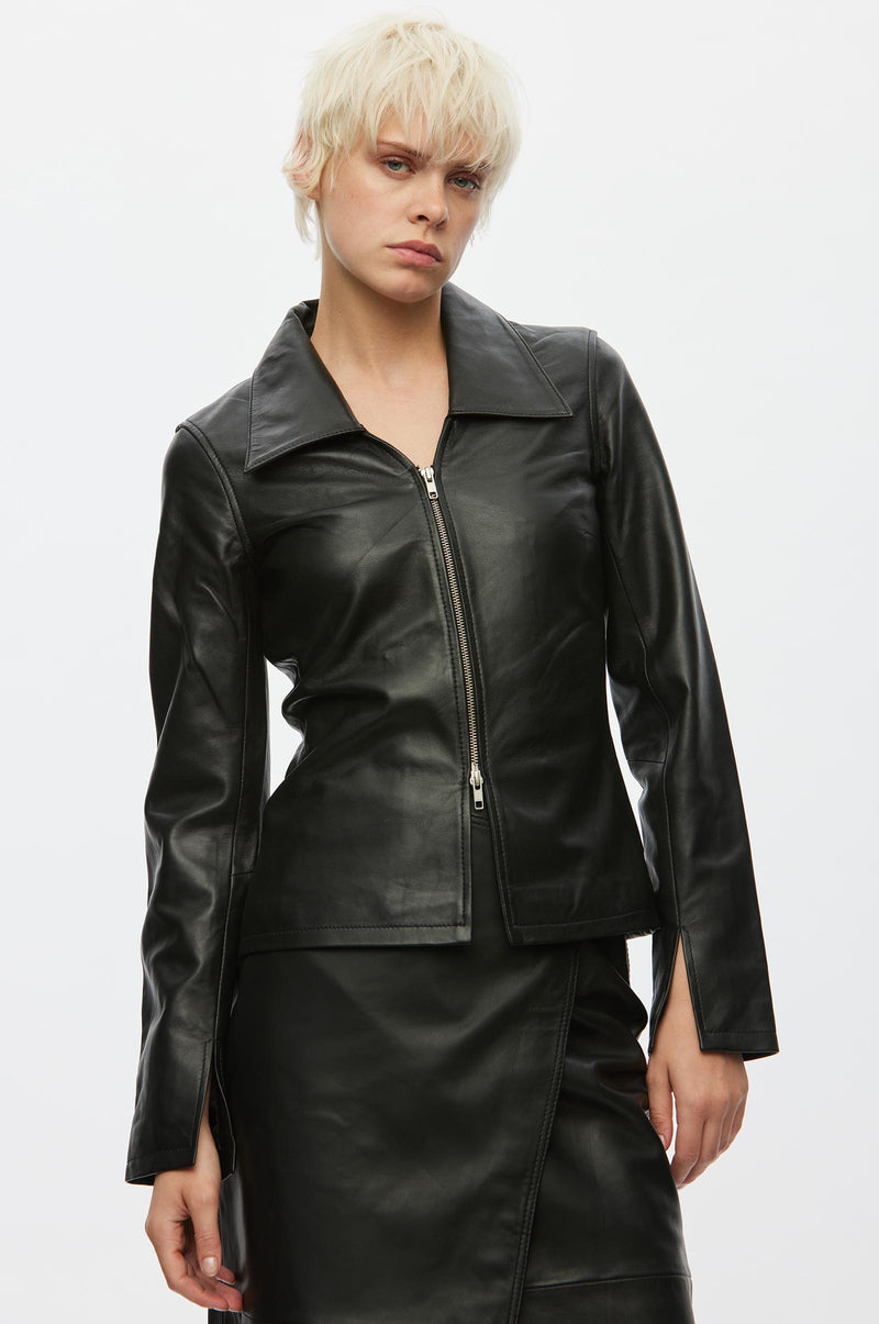 Deep Leather Blouse