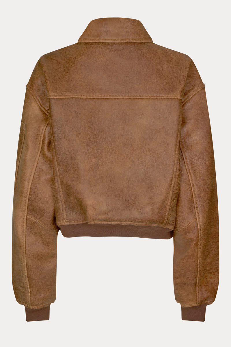 Rocky Leather Bomber