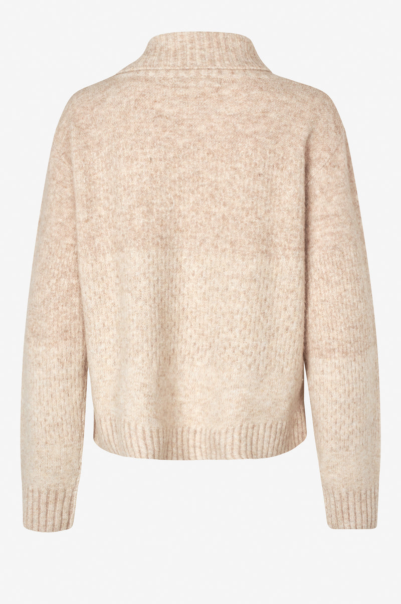 Blur Half Zip Knit