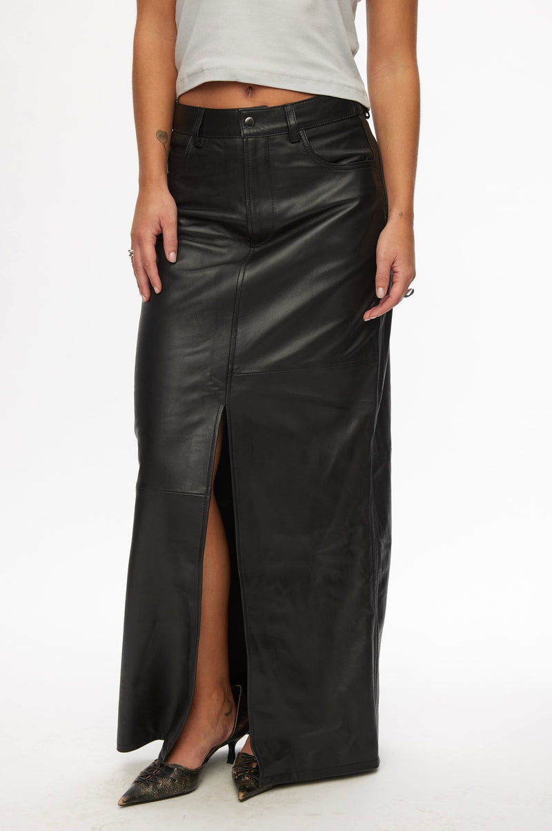 Roadie Leather Skirt