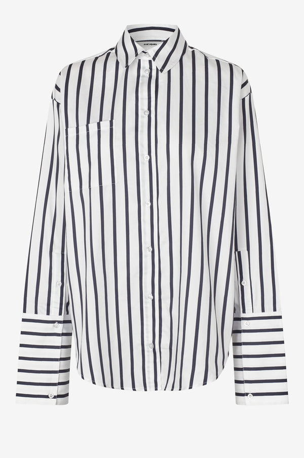 Daily Striped Oversized Shirt