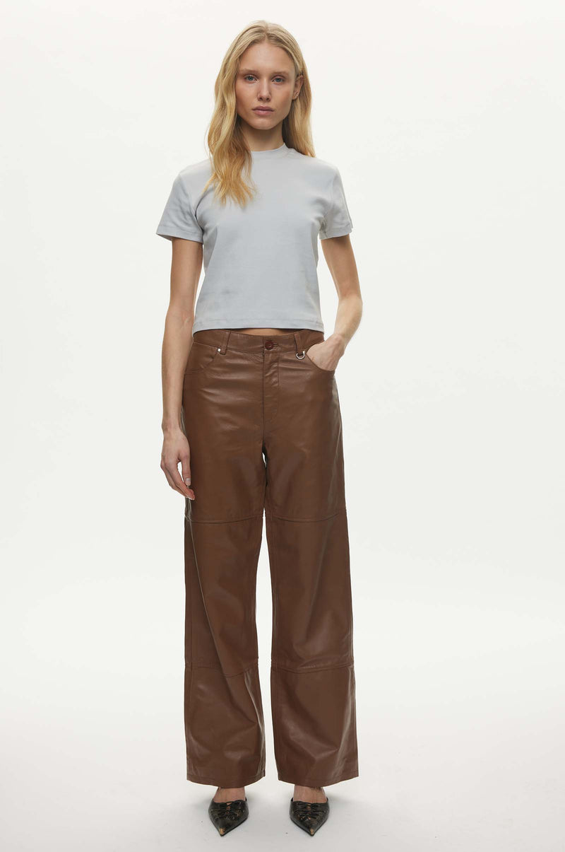 Scoop Leather Trousers