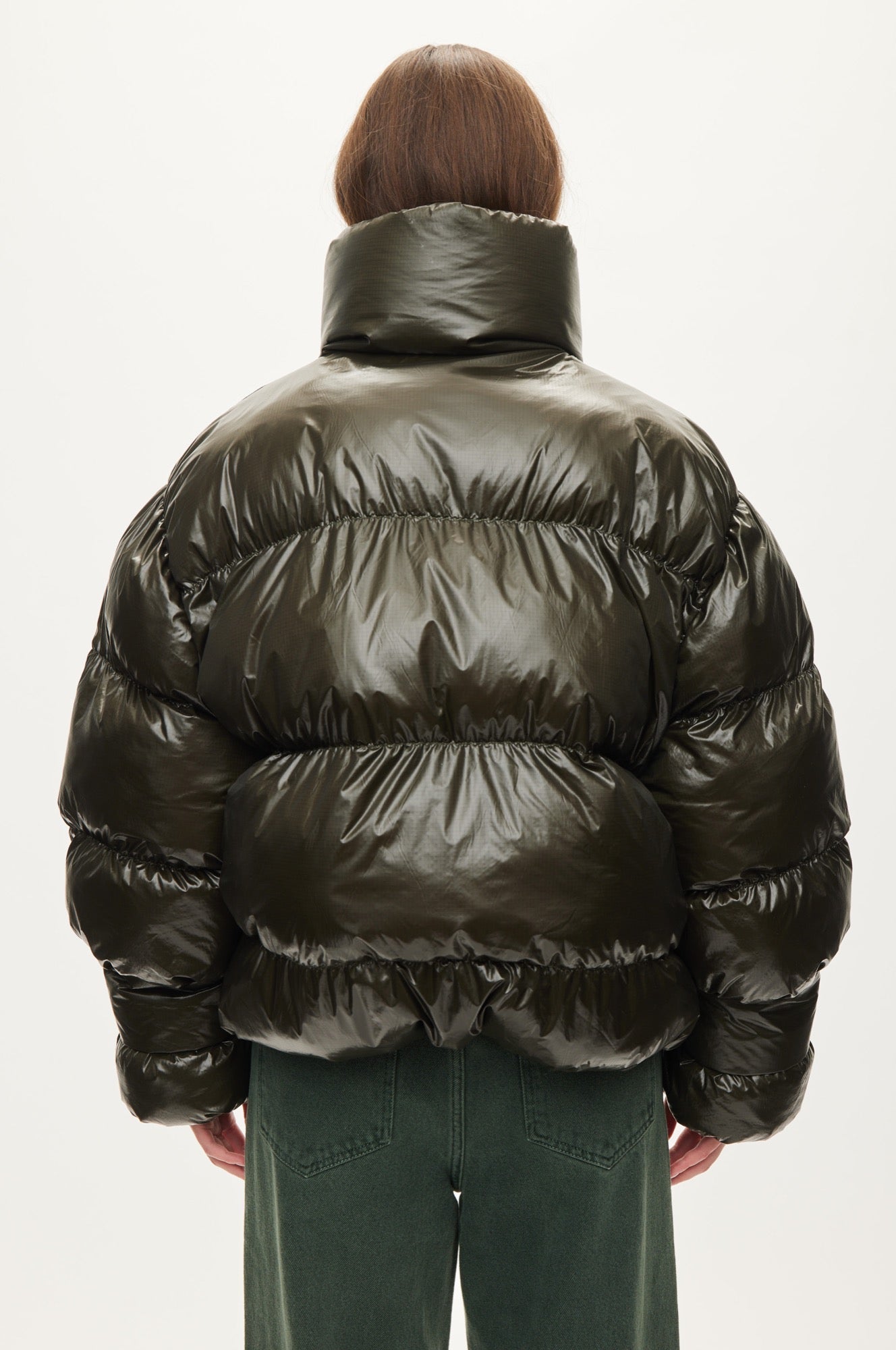 Oval Square Active Collar Jacket COATS 4021 Dark Army