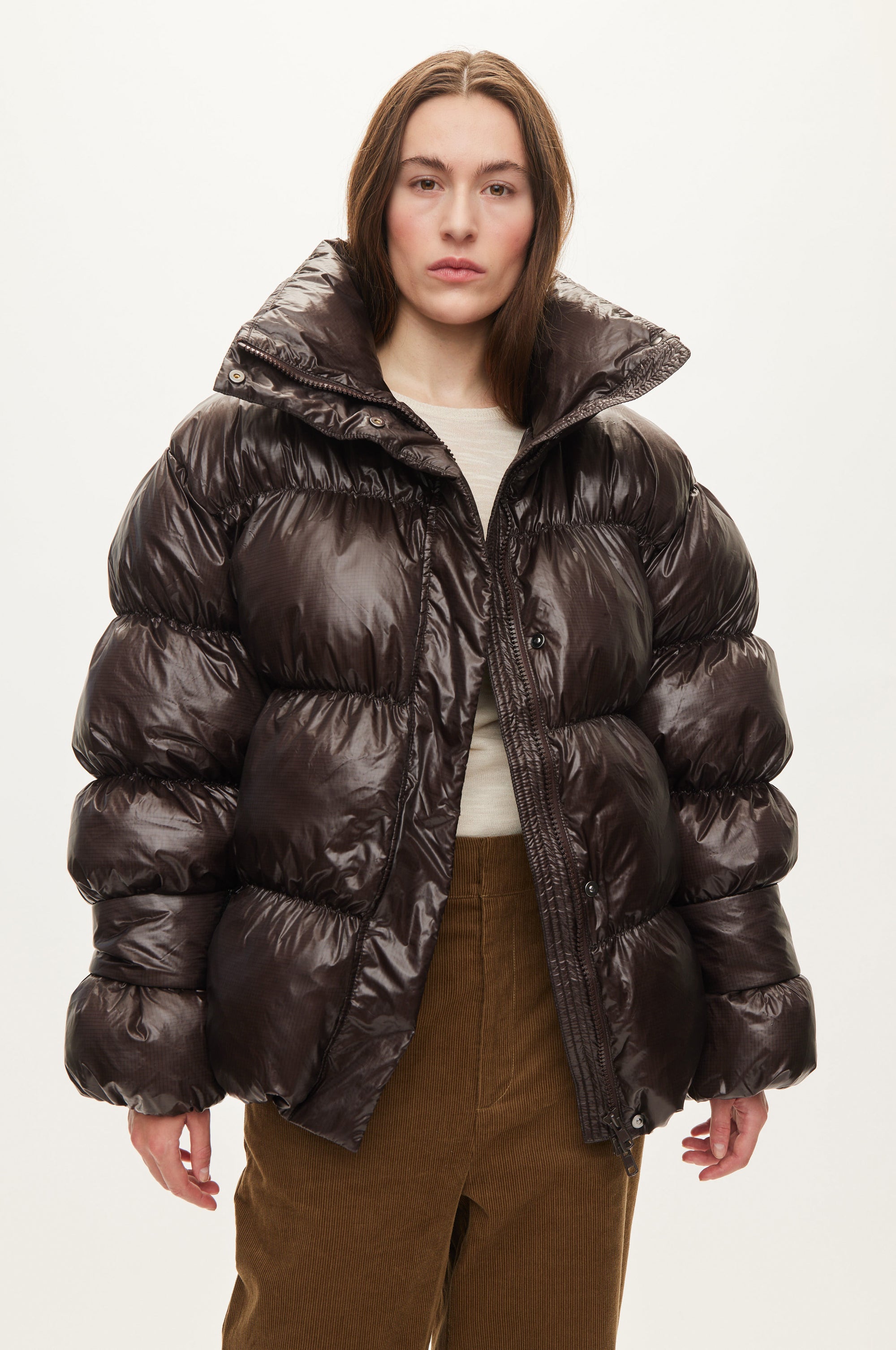 Oval Square Active Collar Jacket COATS 6015 Chocolate Torte