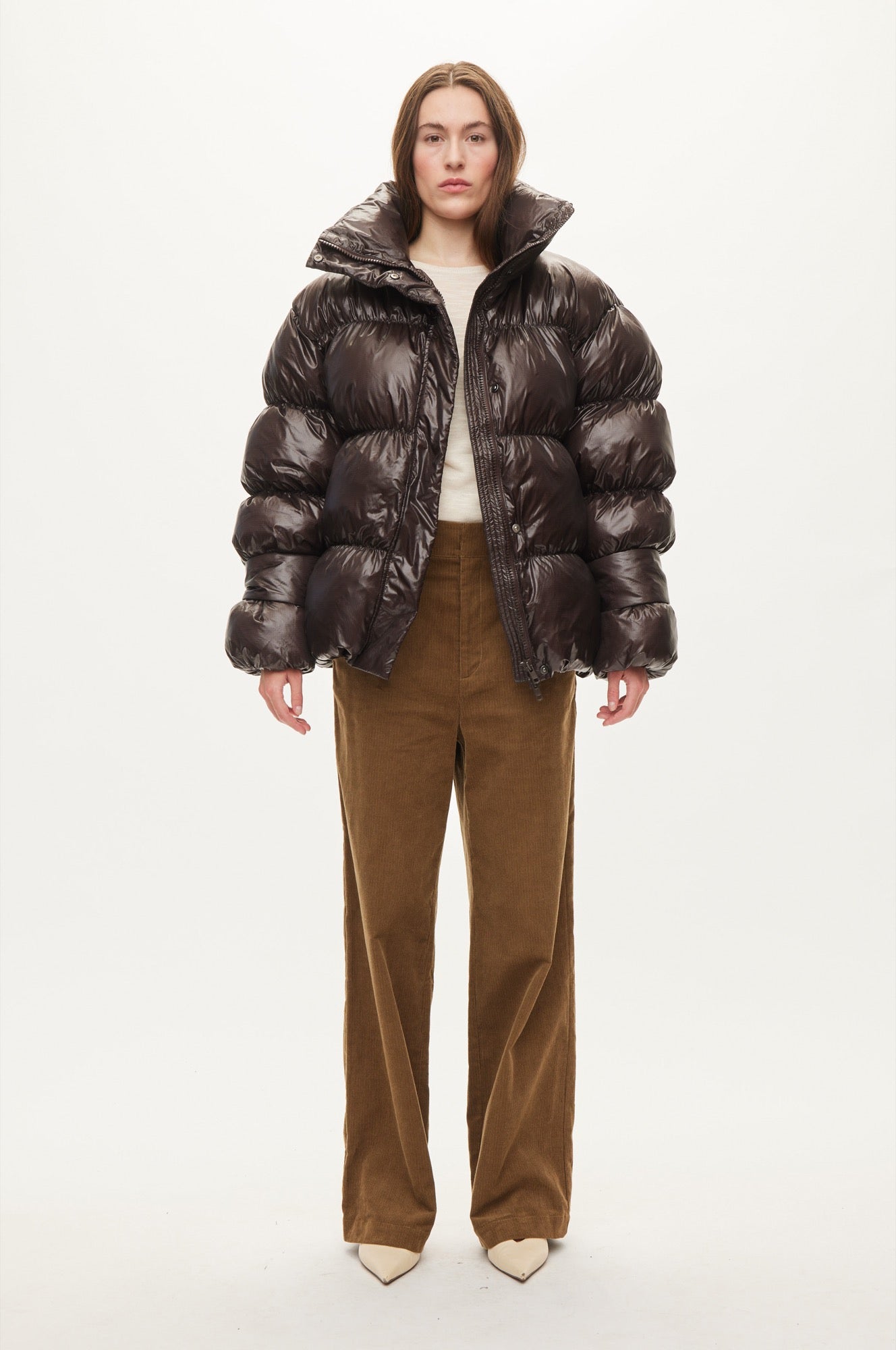 Oval Square Active Collar Jacket COATS 6015 Chocolate Torte