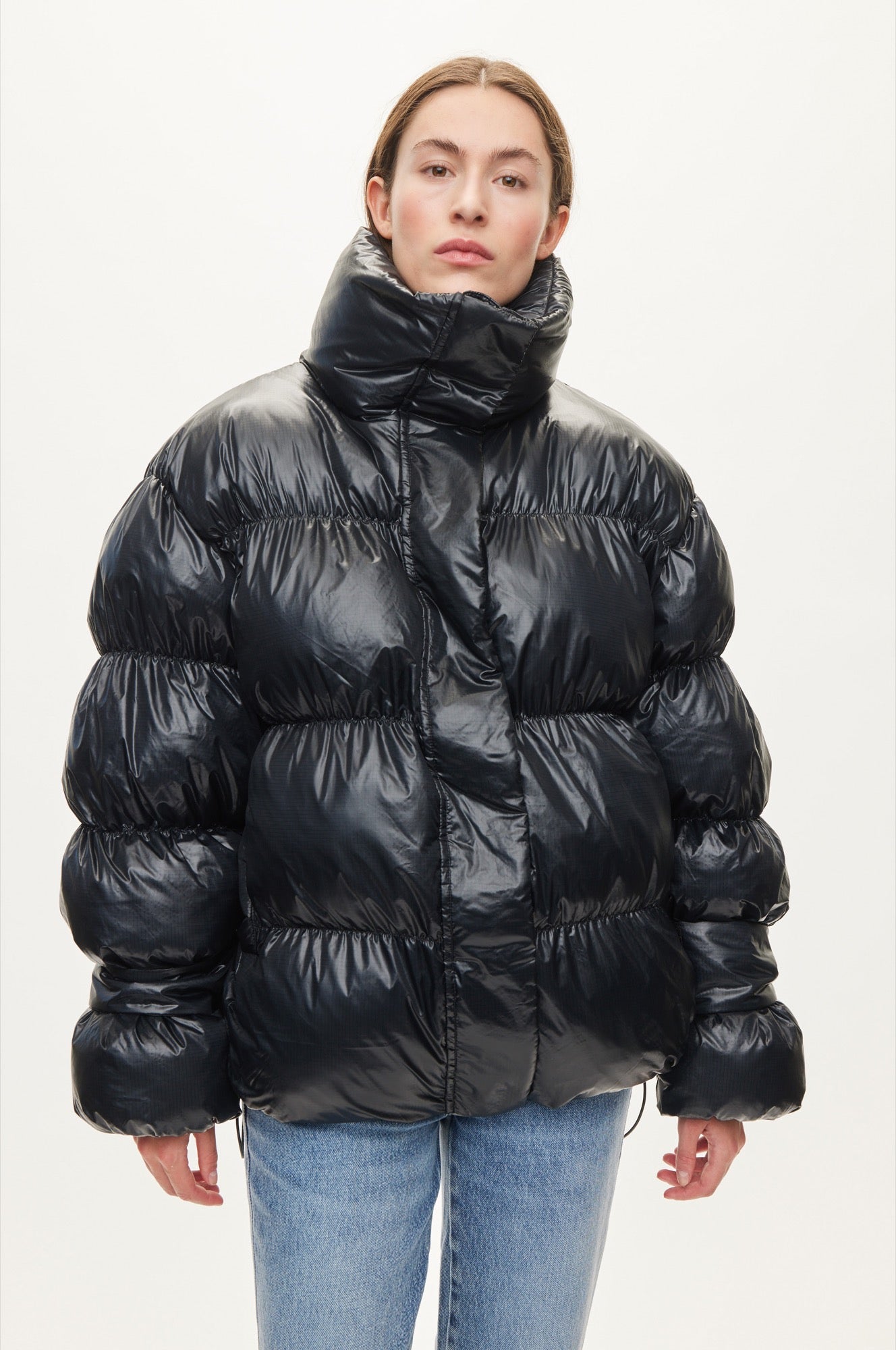 Oval Square Active Collar Jacket COATS 7021 Antracite
