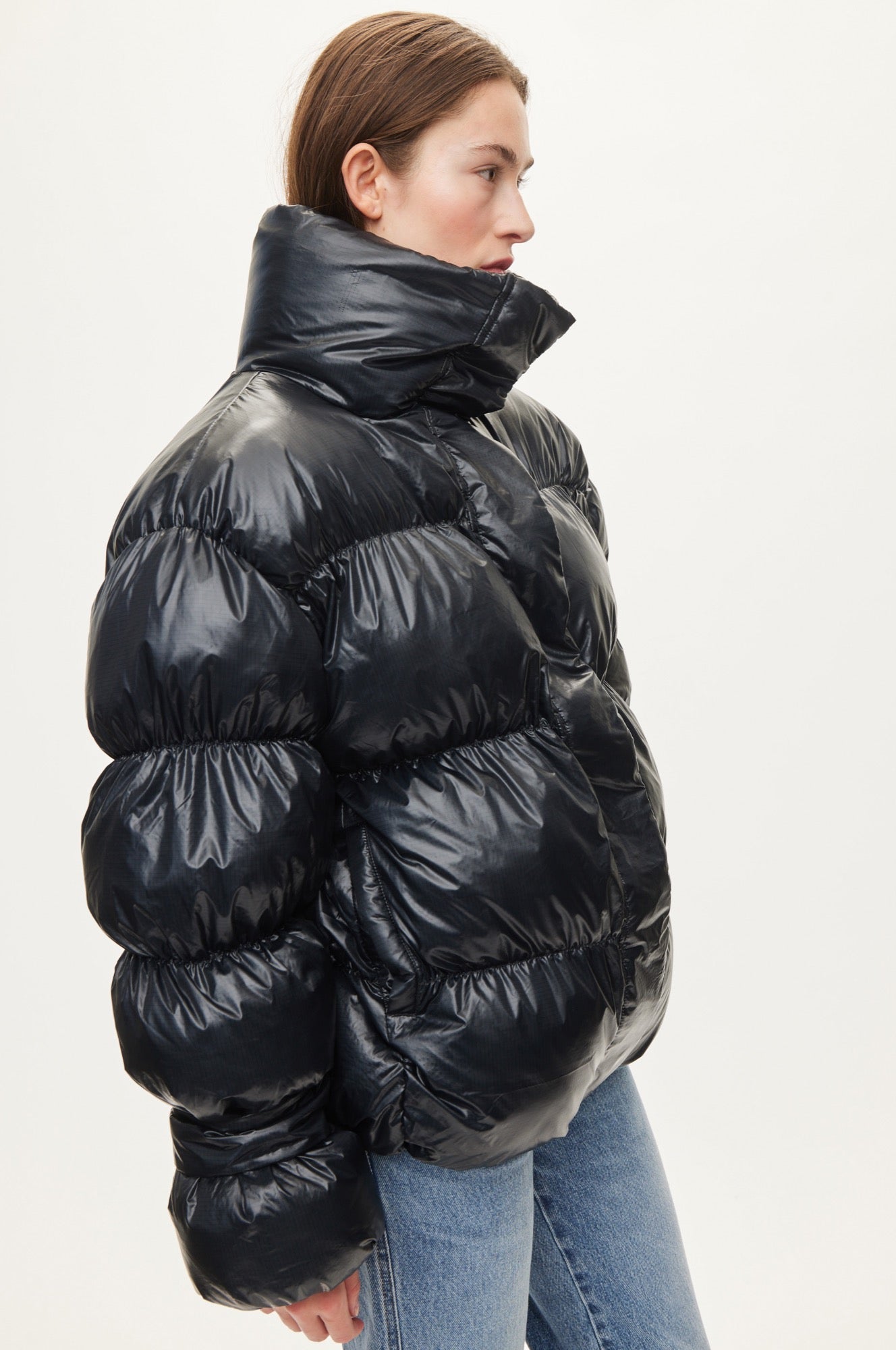 Oval Square Active Collar Jacket COATS 7021 Antracite