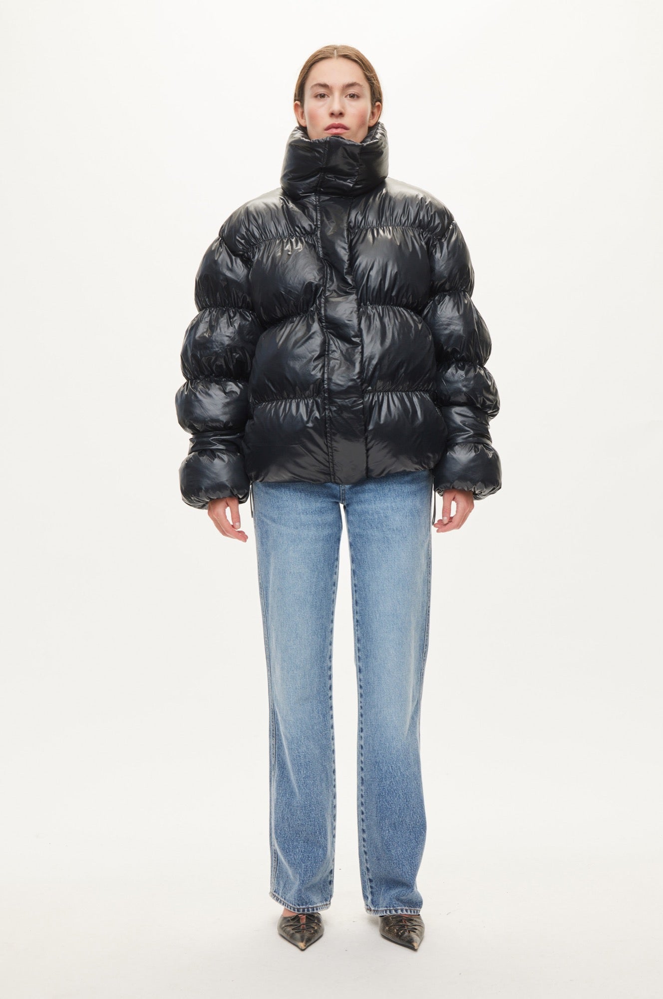 Oval Square Active Collar Jacket COATS 7021 Antracite