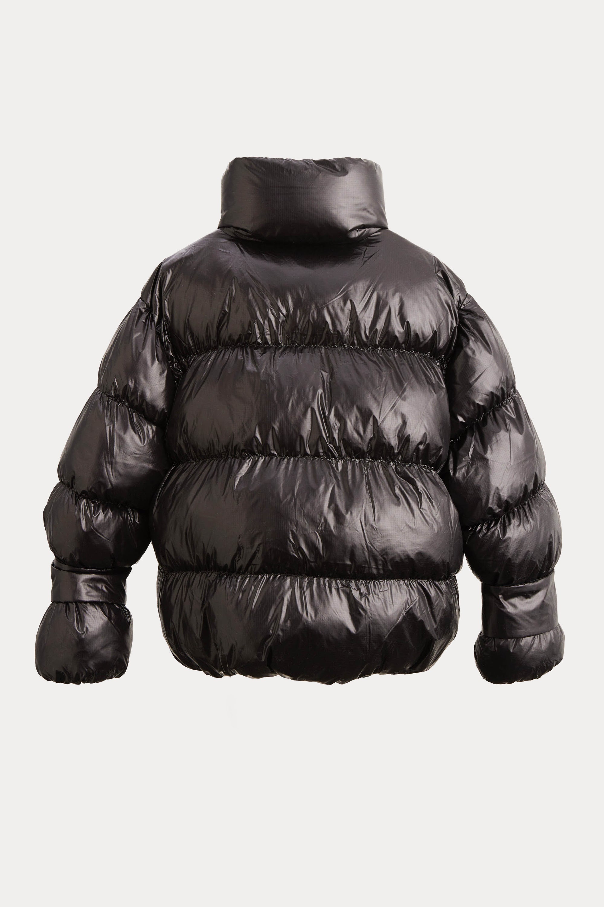 Oval Square Active Collar Jacket COATS 8001 Black