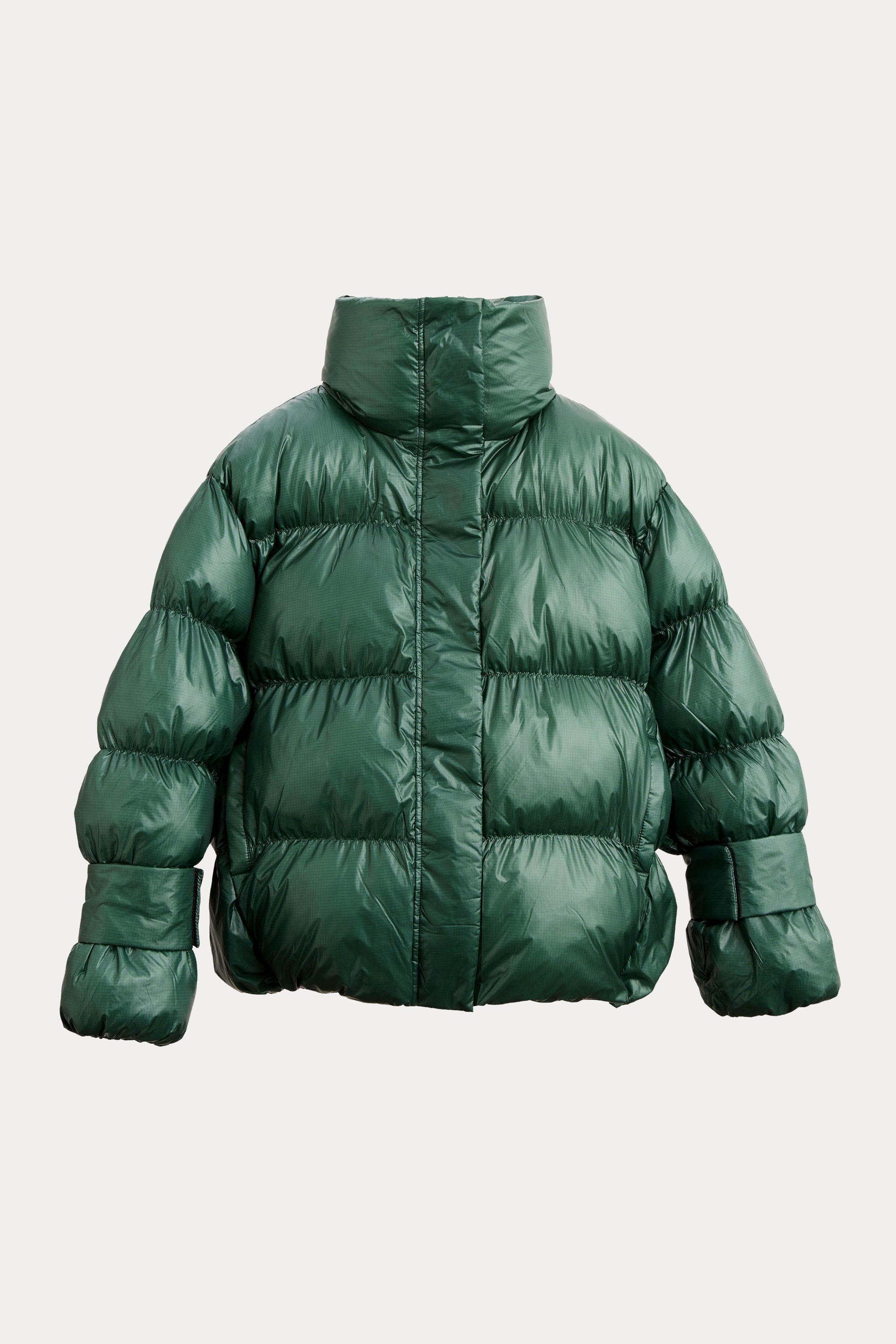 Oval Square Active Collar Jacket COATS Pine Green