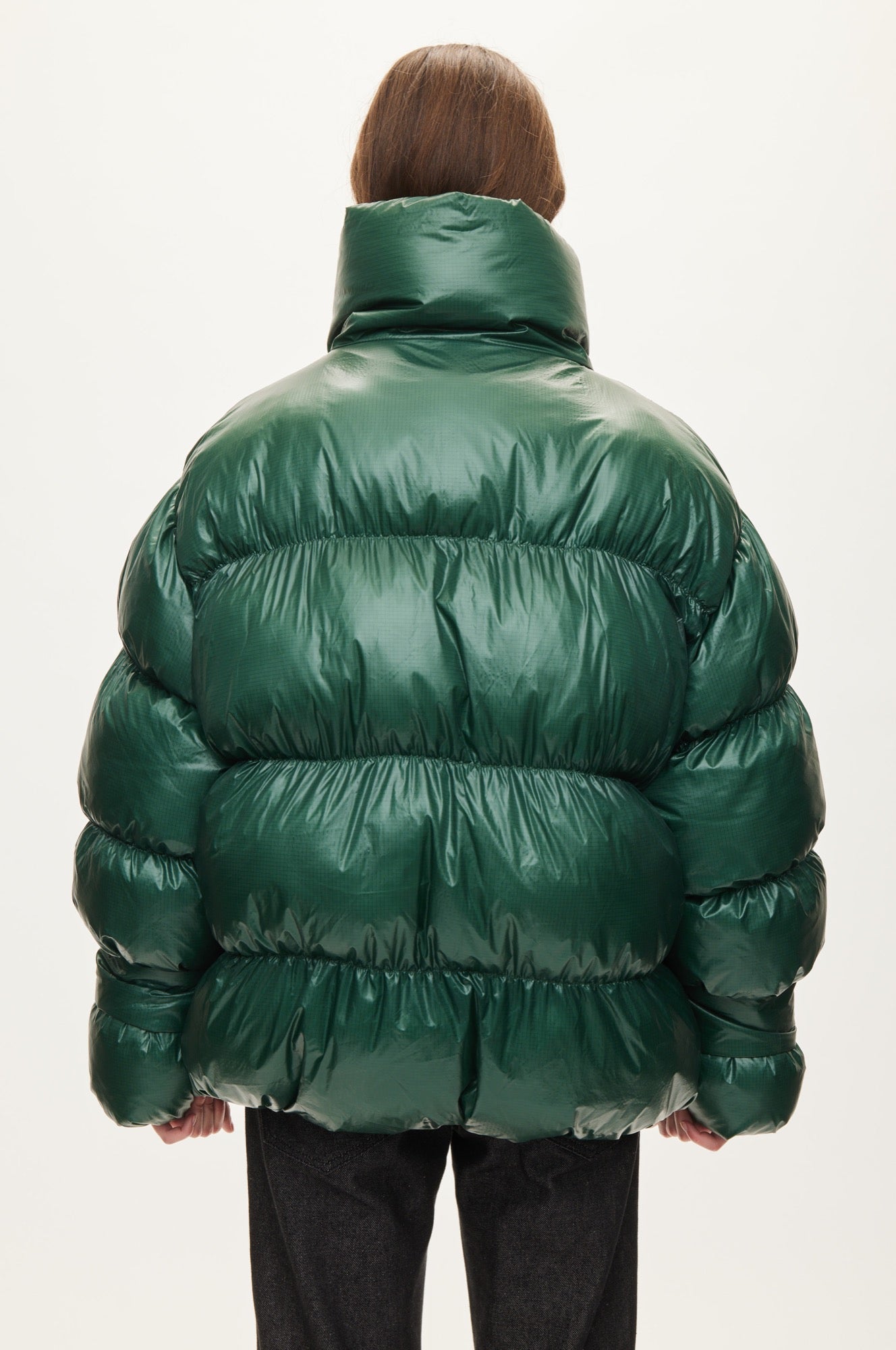 Oval Square Active Collar Jacket COATS Pine Green