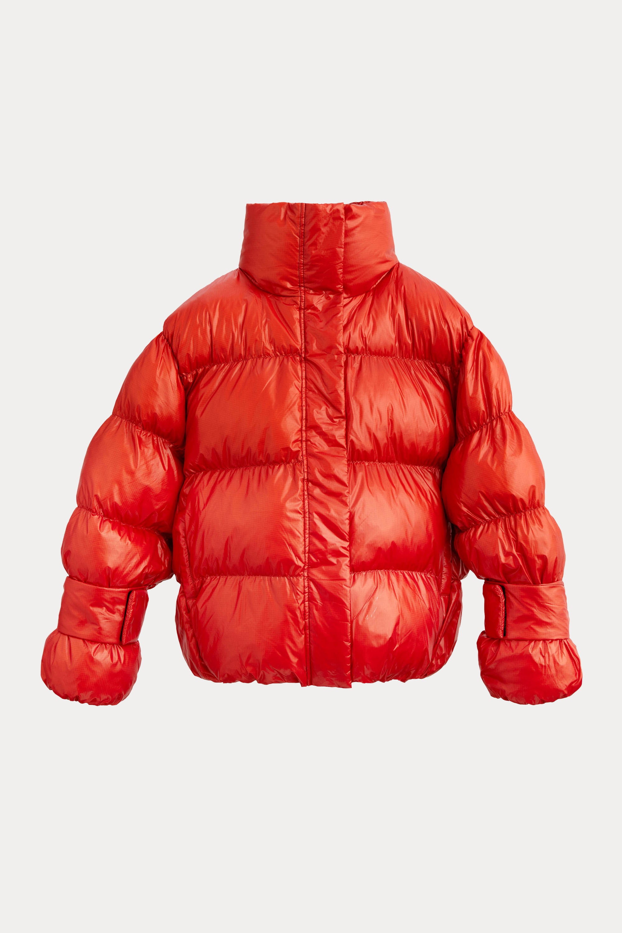 Oval Square Active Collar Jacket COATS Rust Red