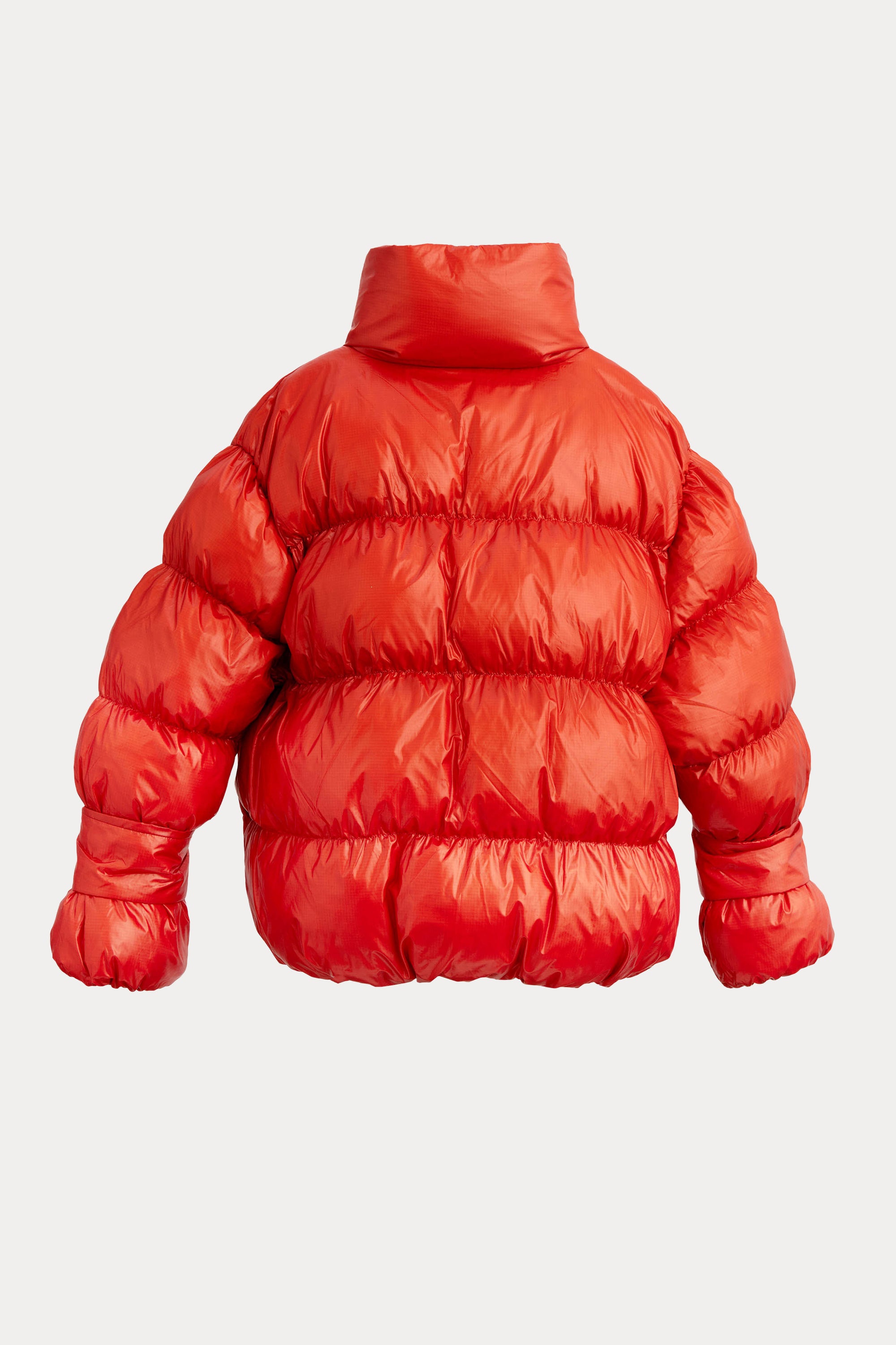 Oval Square Active Collar Jacket COATS Rust Red