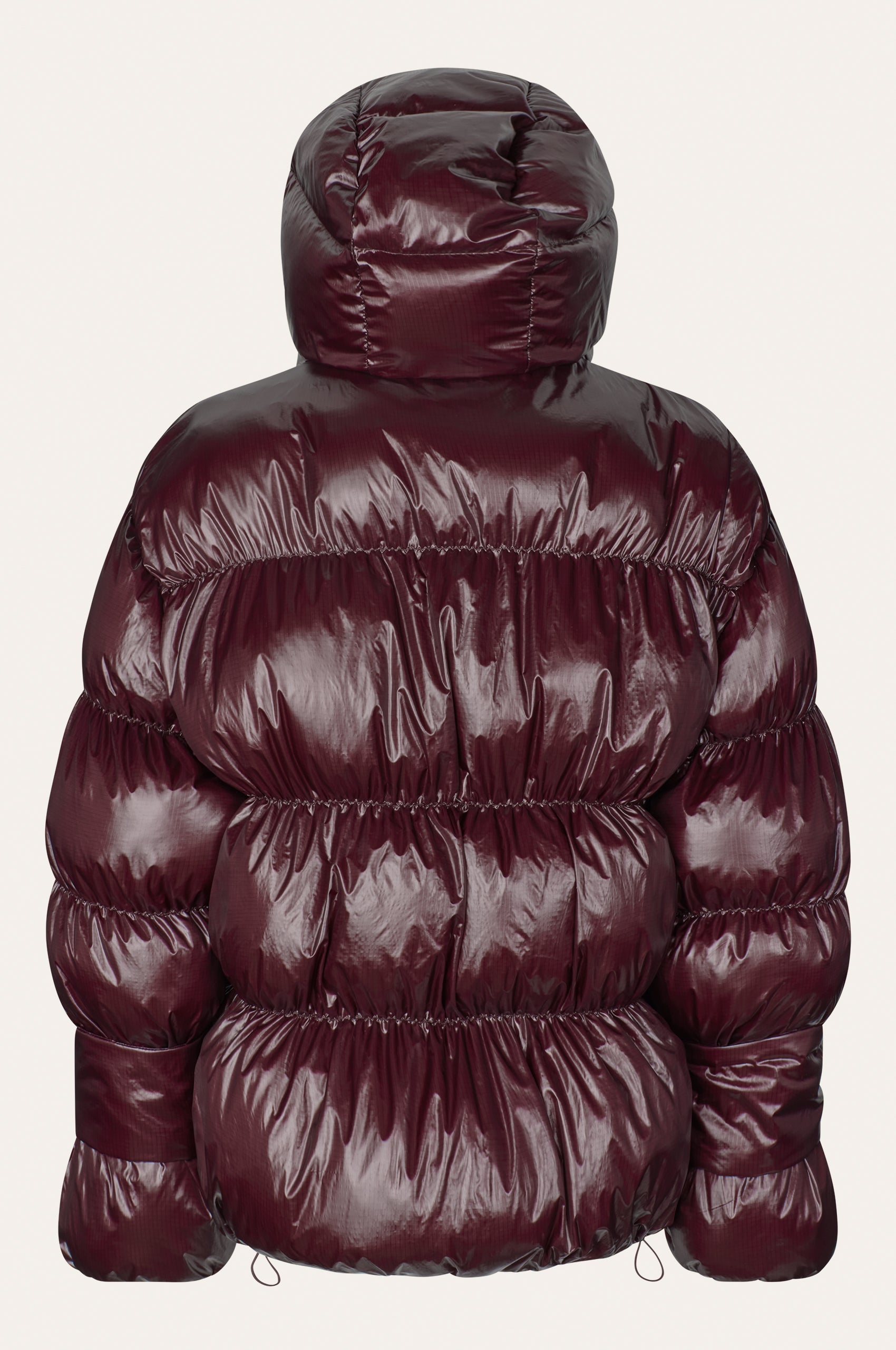 Oval Square Active Hood Jacket COATS 3006 Dark Burgundy