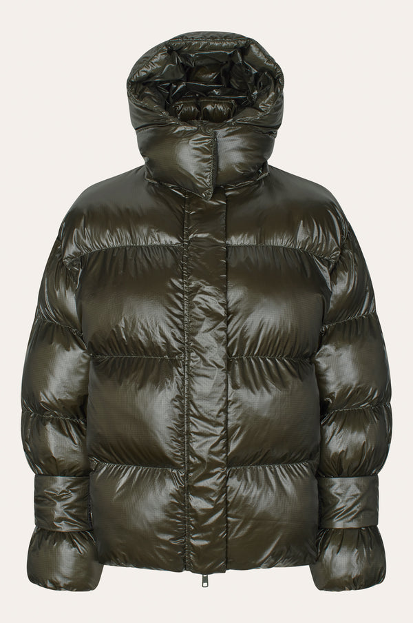 Oval Square Active Hood Jacket COATS 4021 Dark Army