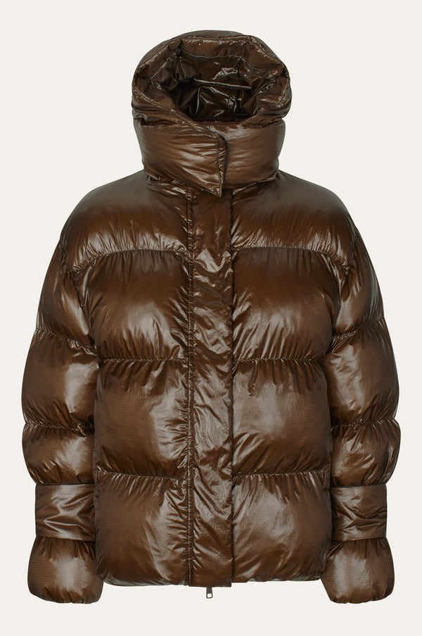 Oval Square Active Hood Jacket COATS 6001 Dark Oak
