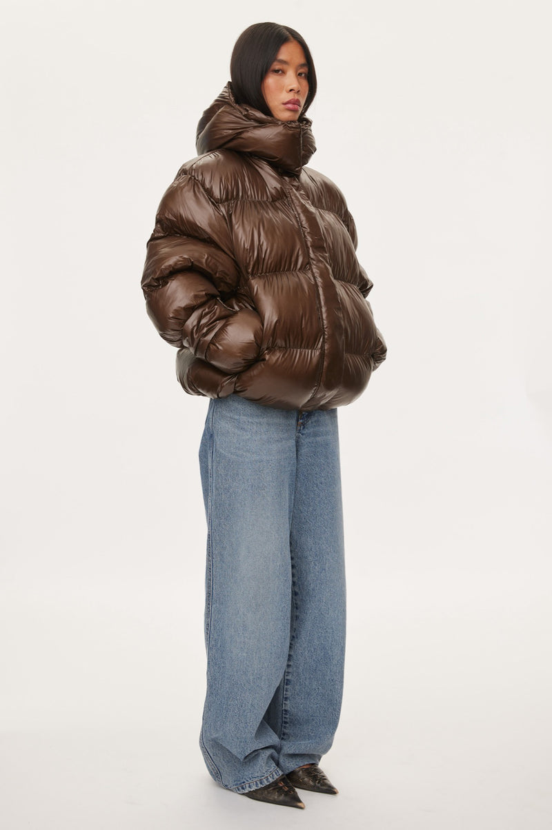 Oval Square Active Hood Jacket COATS 6001 Dark Oak