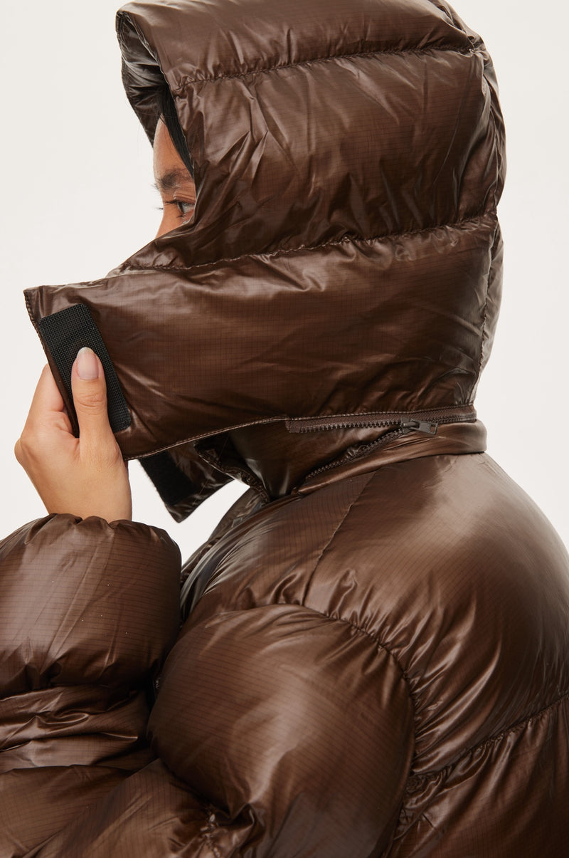 Oval Square Active Hood Jacket COATS 6001 Dark Oak
