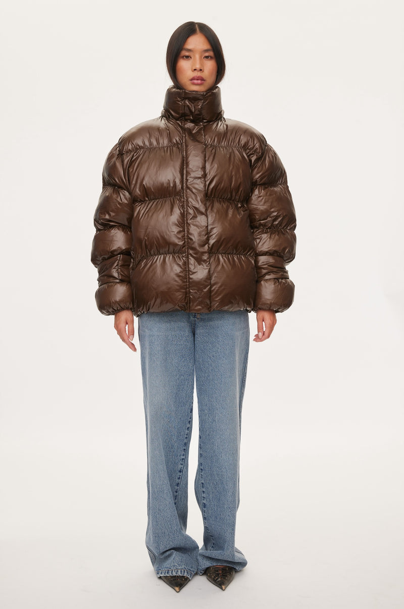 Oval Square Active Hood Jacket COATS 6001 Dark Oak