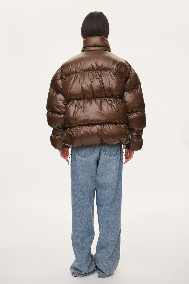 Oval Square Active Hood Jacket COATS 6001 Dark Oak