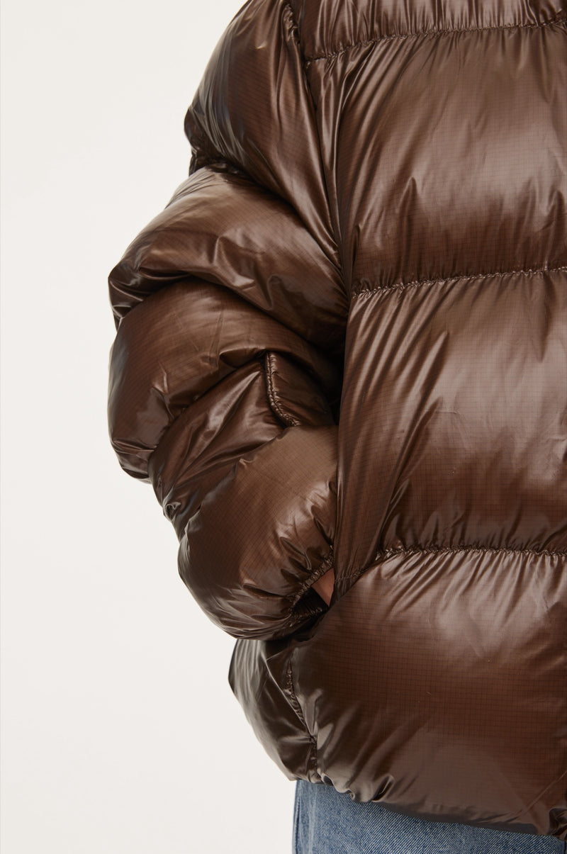 Oval Square Active Hood Jacket COATS 6001 Dark Oak