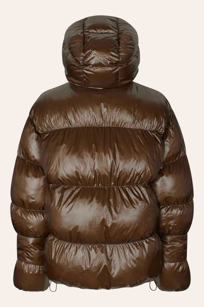 Oval Square Active Hood Jacket COATS 6001 Dark Oak