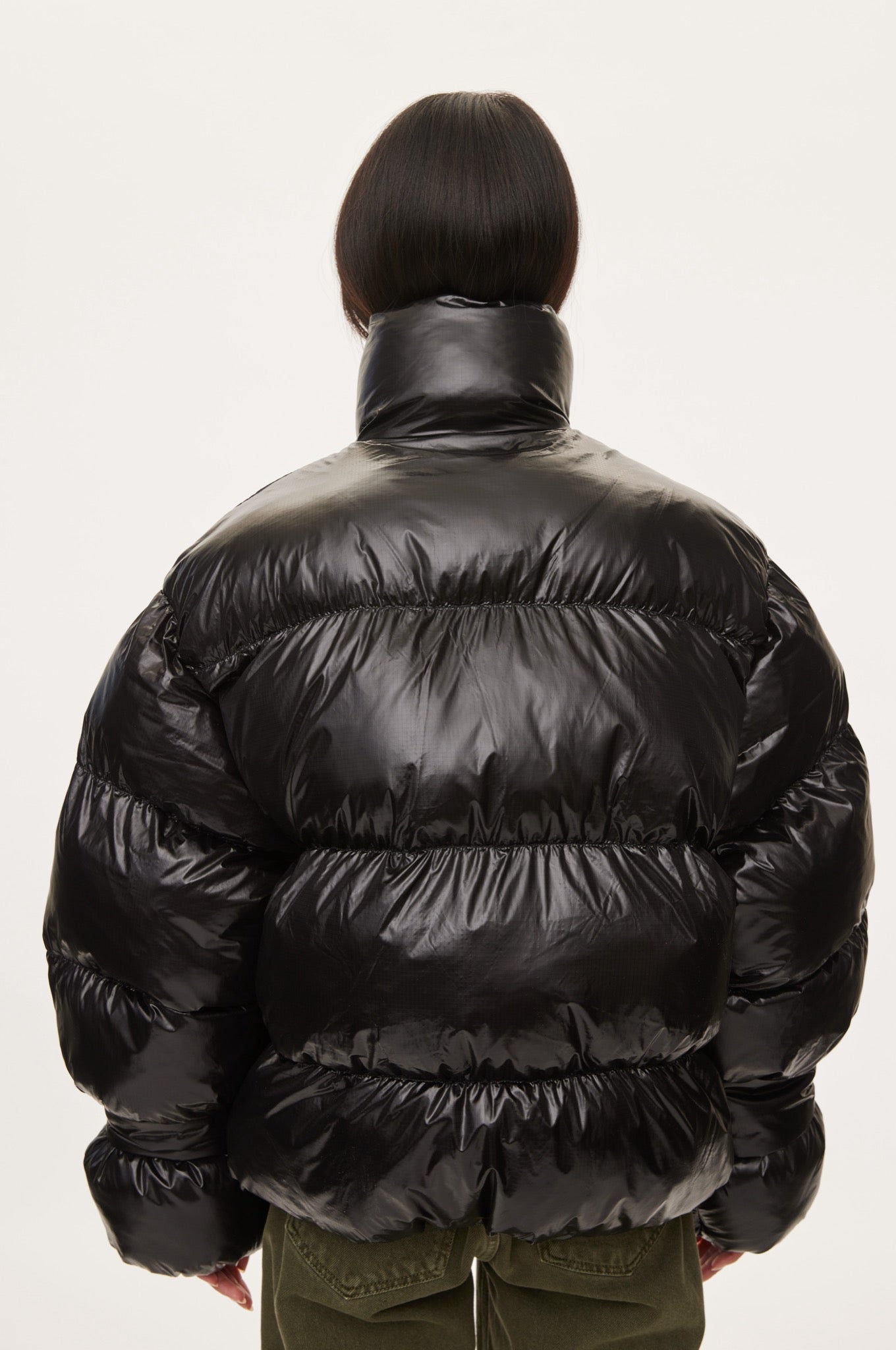 Oval Square Active Zip Jacket COATS 8001 Black