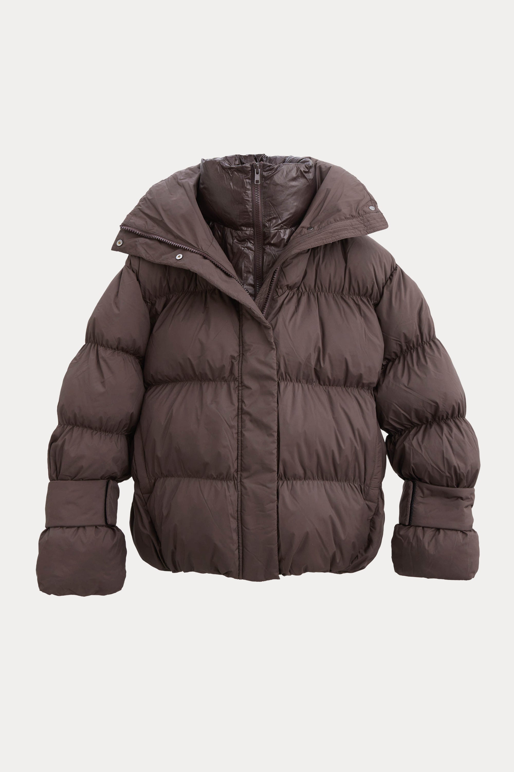 Oval Square Aki double Collar Jacket COATS 6015 Chocolate Torte