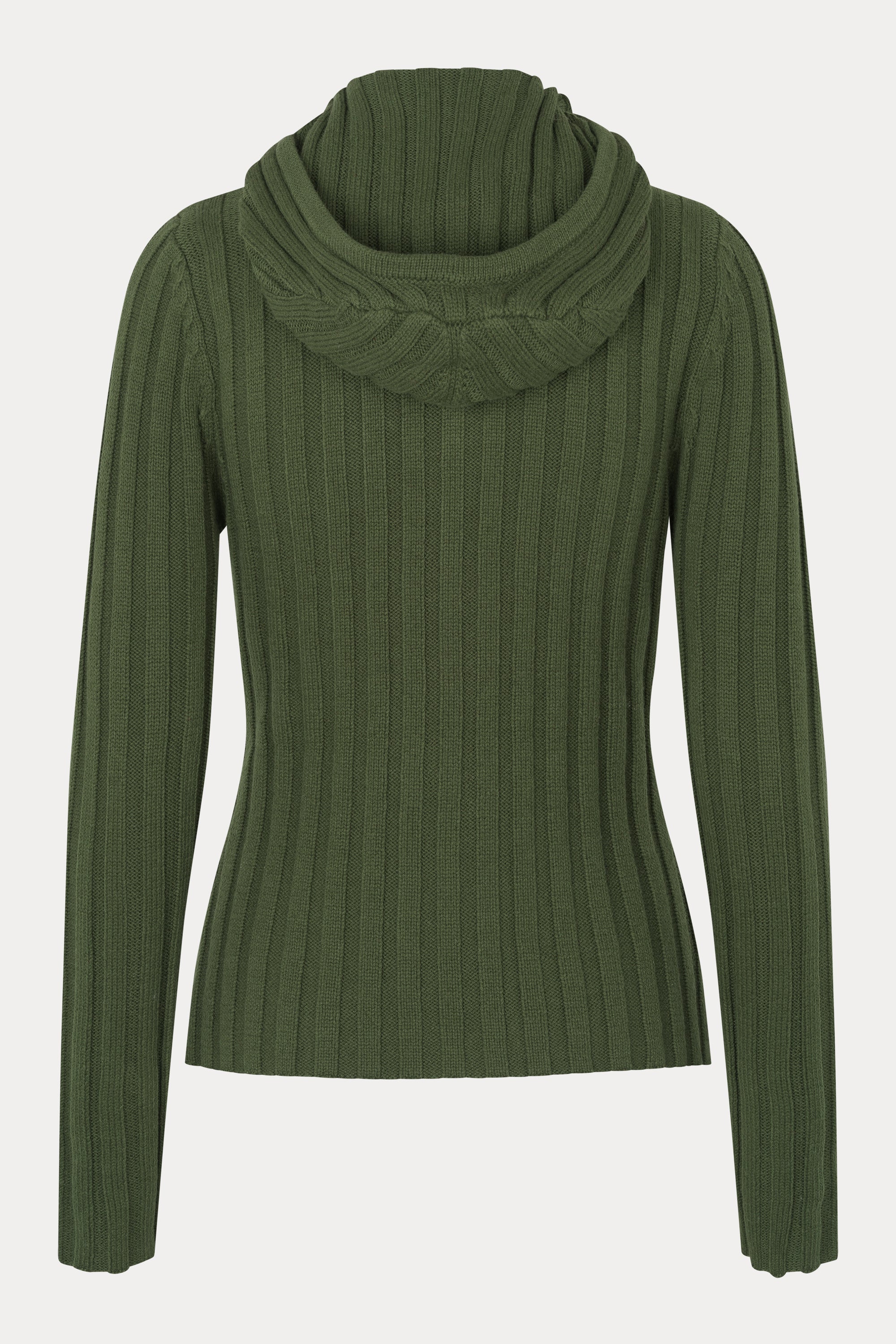 Oval Square Alan Hood Zip Cardigan KNITS Olive