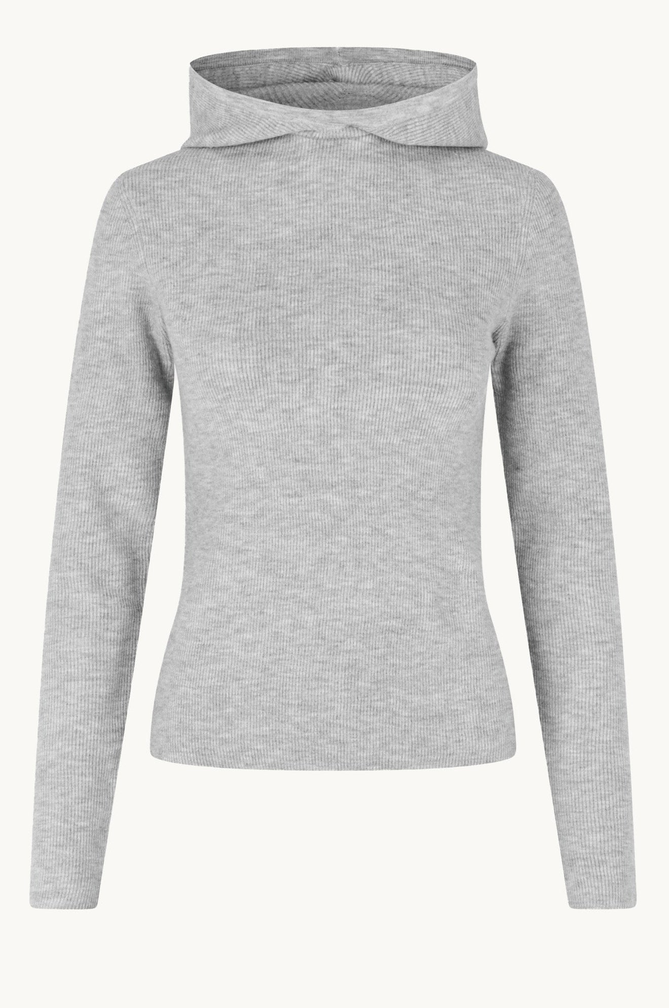 Oval Square Alanis Hood Knit KNITS 7002 Grey Mel