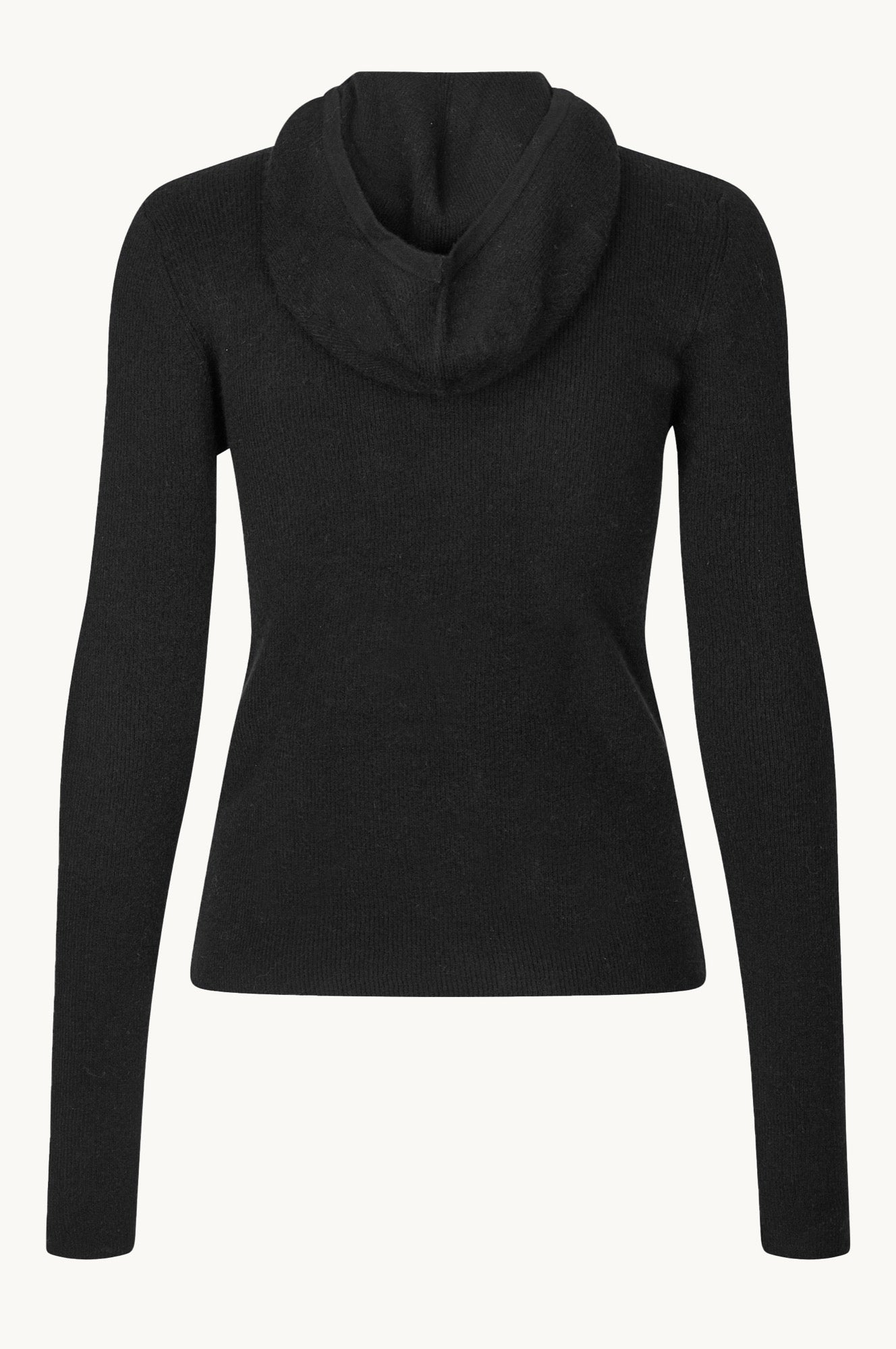 Oval Square Alanis Hood Knit KNITS 8001 Black