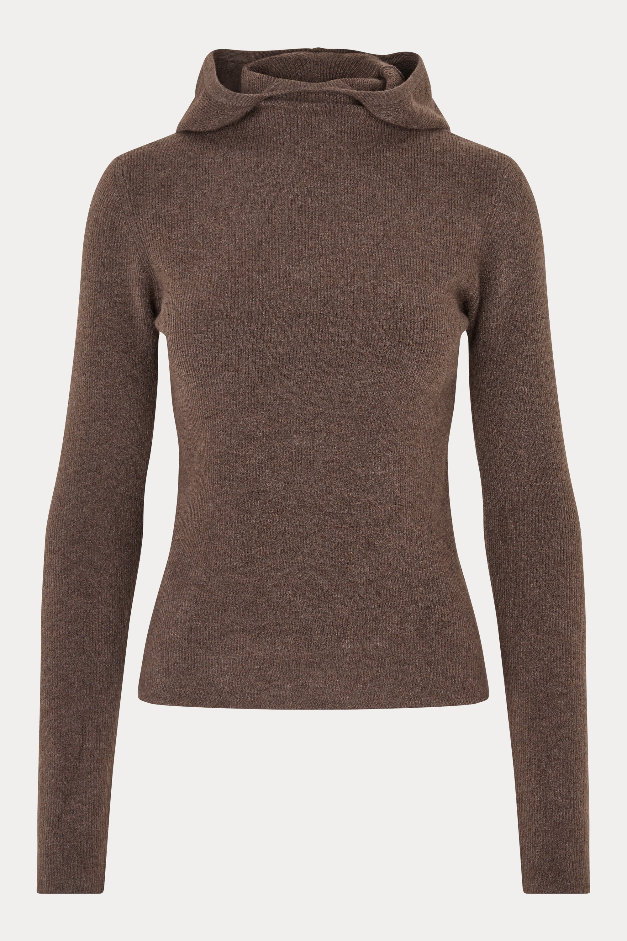 Oval Square Alanis Hood Knit KNITS Brown