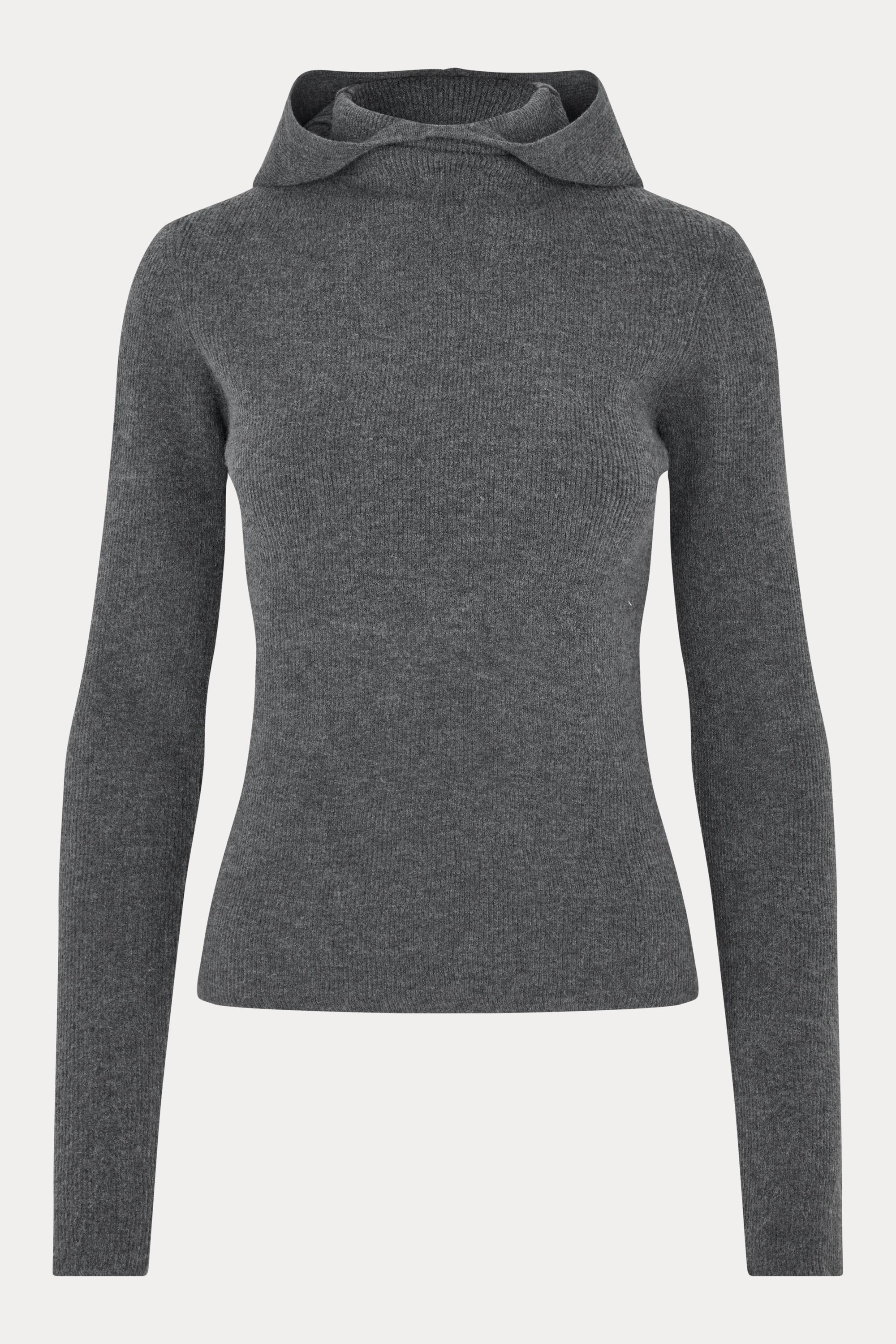 Oval Square Alanis Hood Knit KNITS Dark Grey