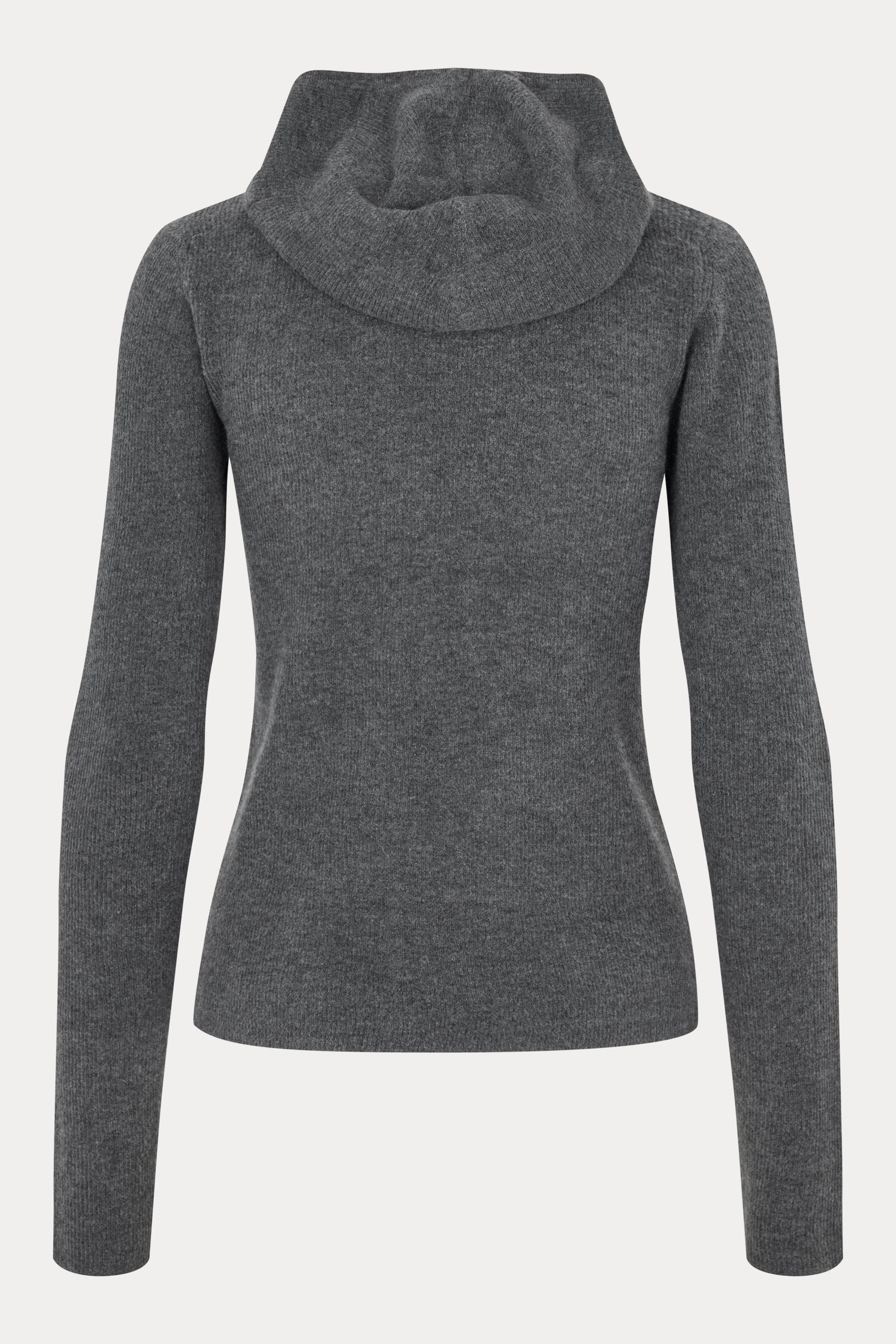 Oval Square Alanis Hood Knit KNITS Dark Grey