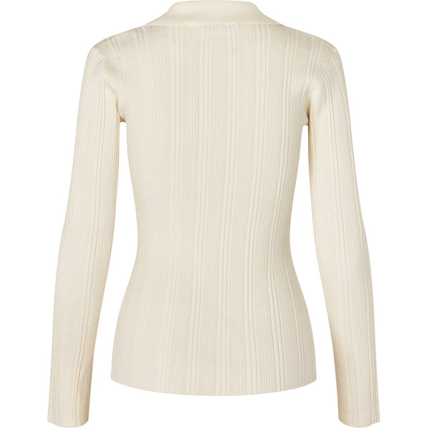 Oval Square Alga Knit Blouse KNITS 1002 Off White