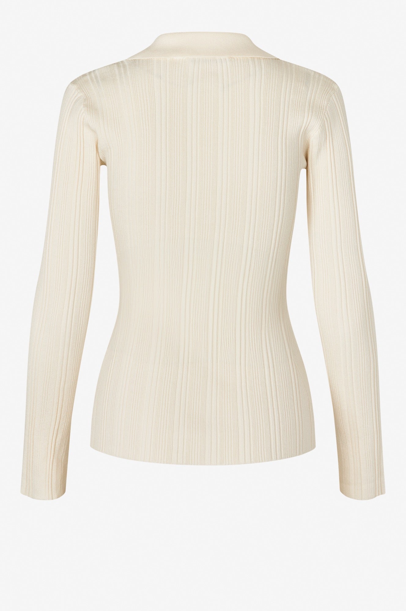 Oval Square Alga Knit Blouse KNITS 1002 Off White