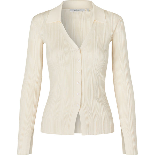 Oval Square Alga Knit Blouse KNITS 1002 Off White