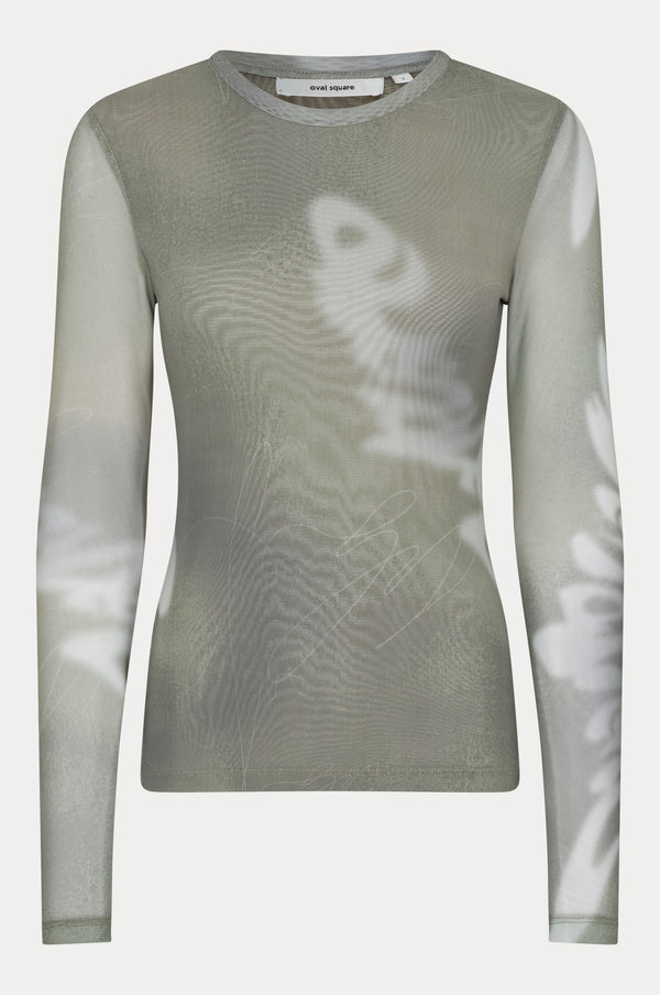 Oval Square Alicia Blouse TOP 9053 Abbey Stone Scrible Aop
