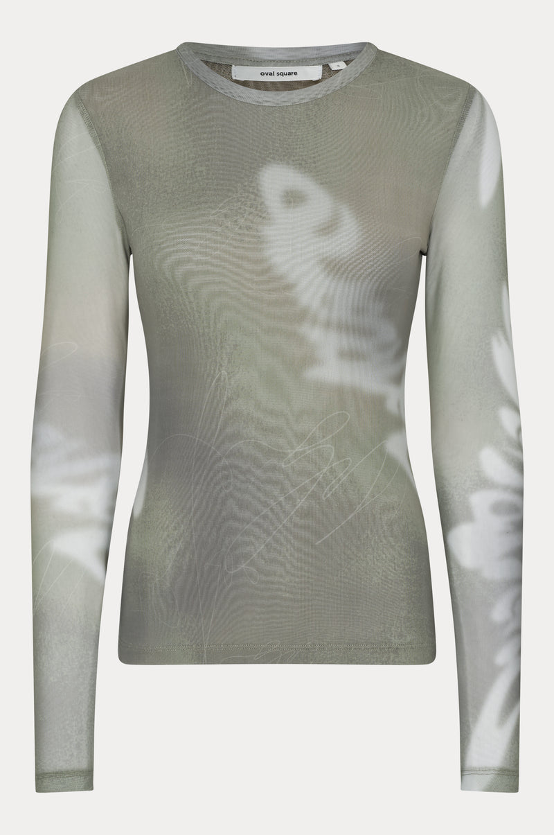 Oval Square Alicia Blouse TOP 9053 Abbey Stone Scrible Aop