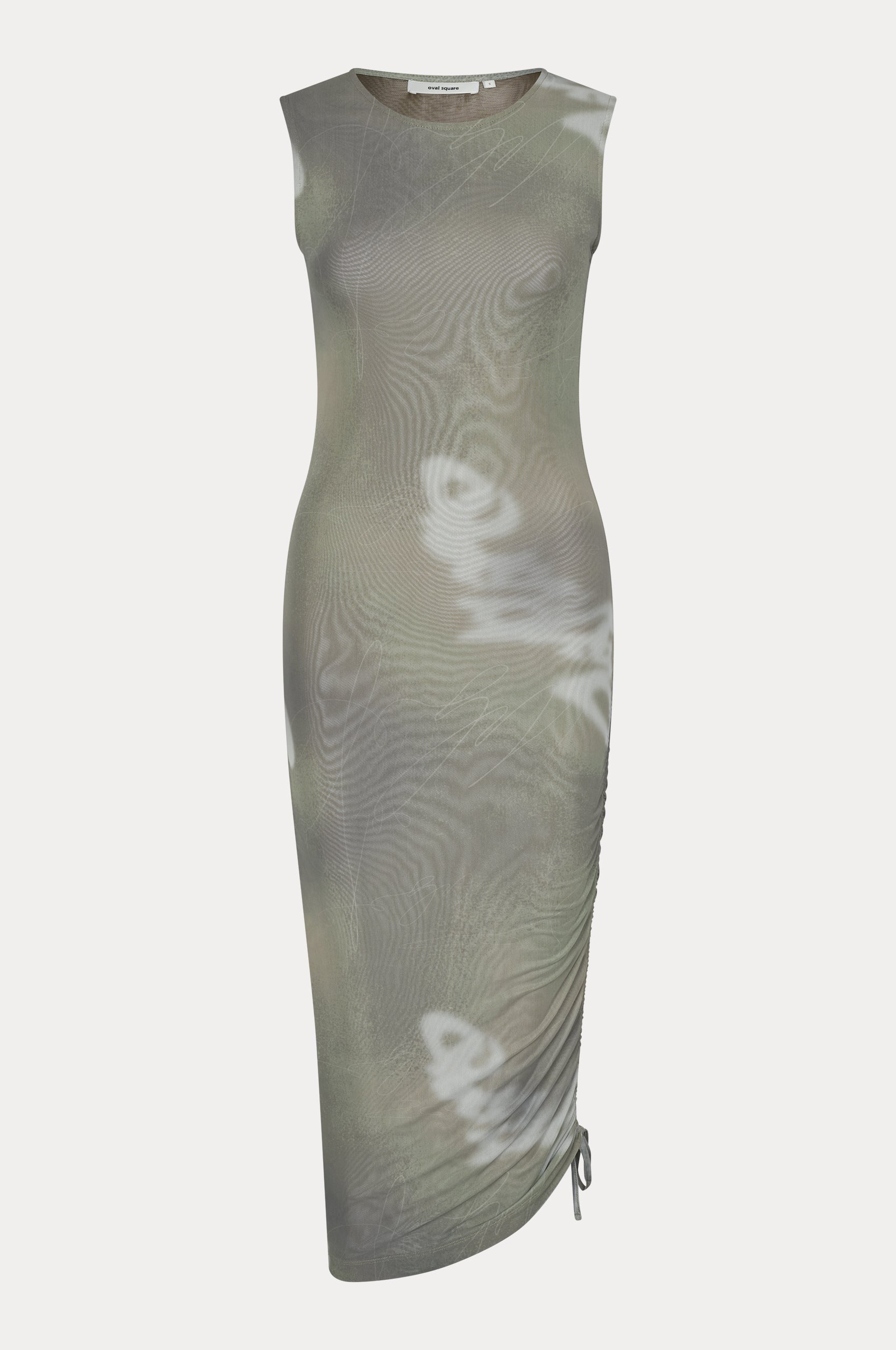 Oval Square Alicia Dress DRESSES 9053 Abbey Stone Scrible Aop