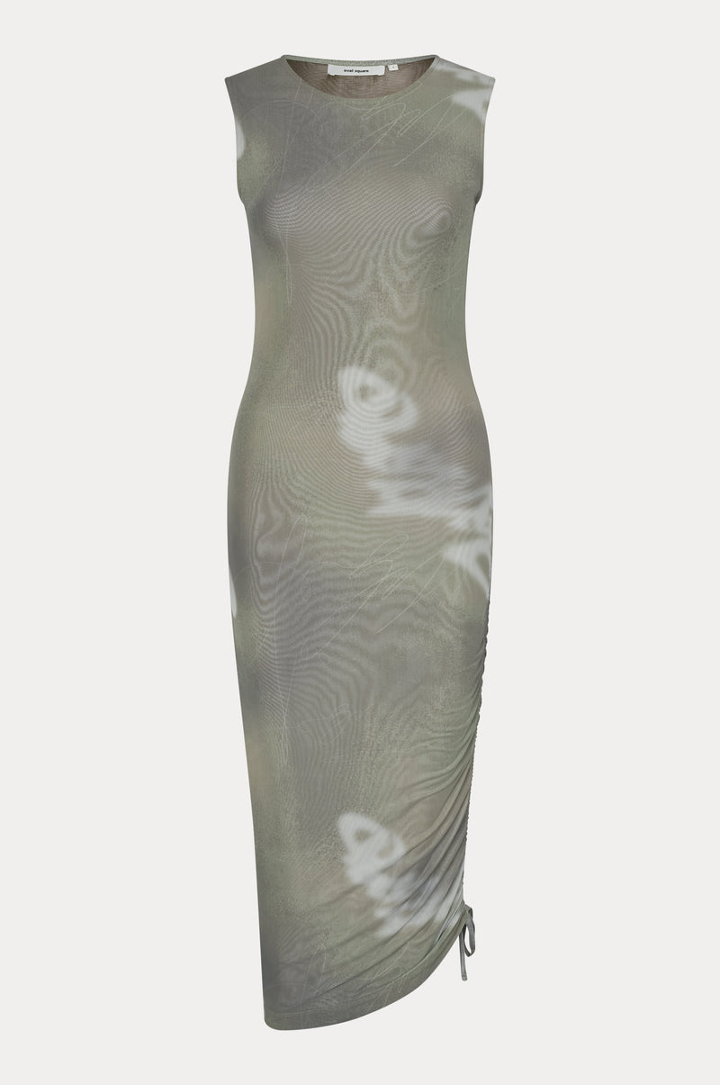 Oval Square Alicia Dress DRESSES 9053 Abbey Stone Scrible Aop