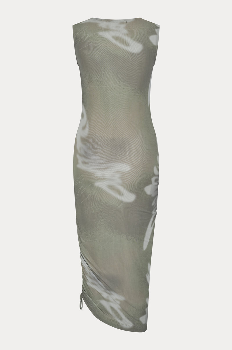 Oval Square Alicia Dress DRESSES 9053 Abbey Stone Scrible Aop