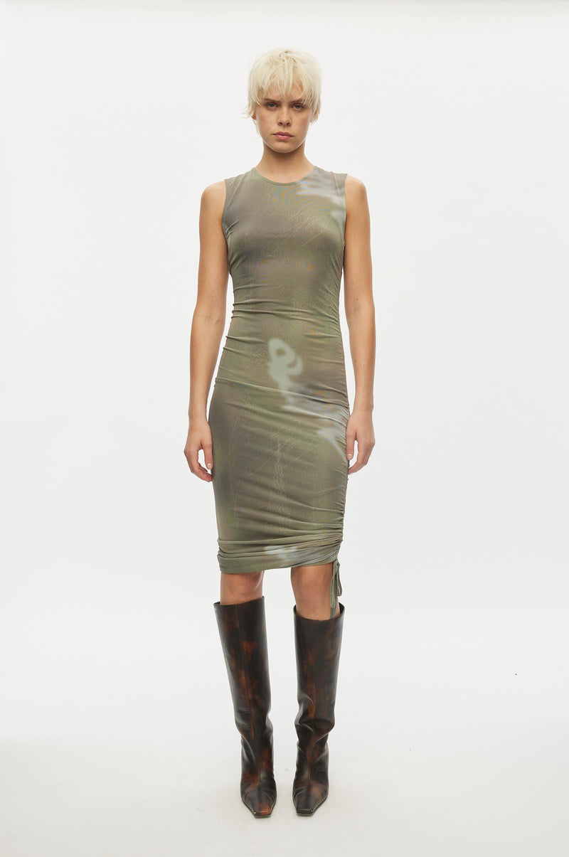 Oval Square Alicia Dress DRESSES 9053 Abbey Stone Scrible Aop