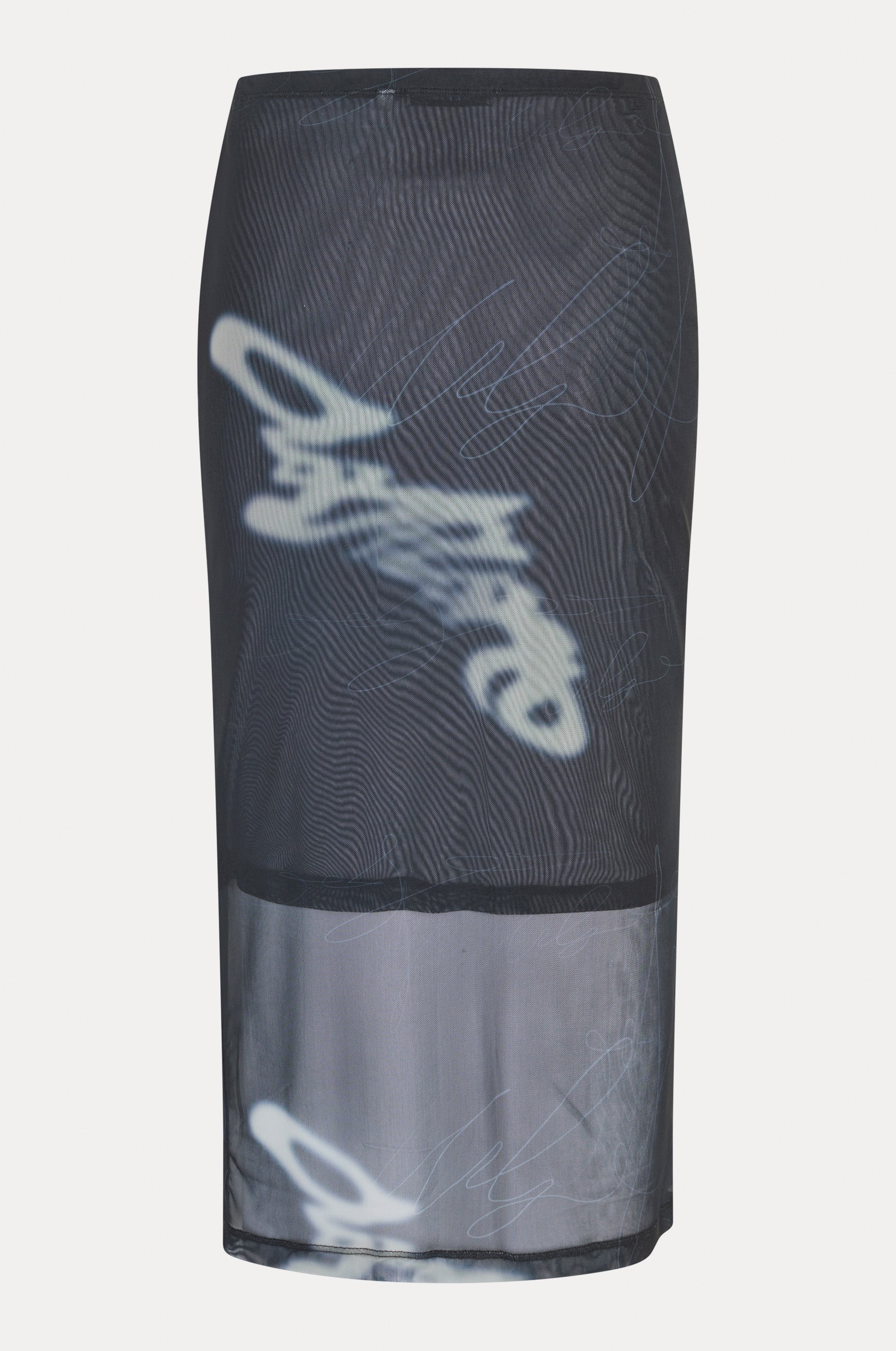 Oval Square Alicia Skirt SKIRTS 9052 Navy Scrible Aop