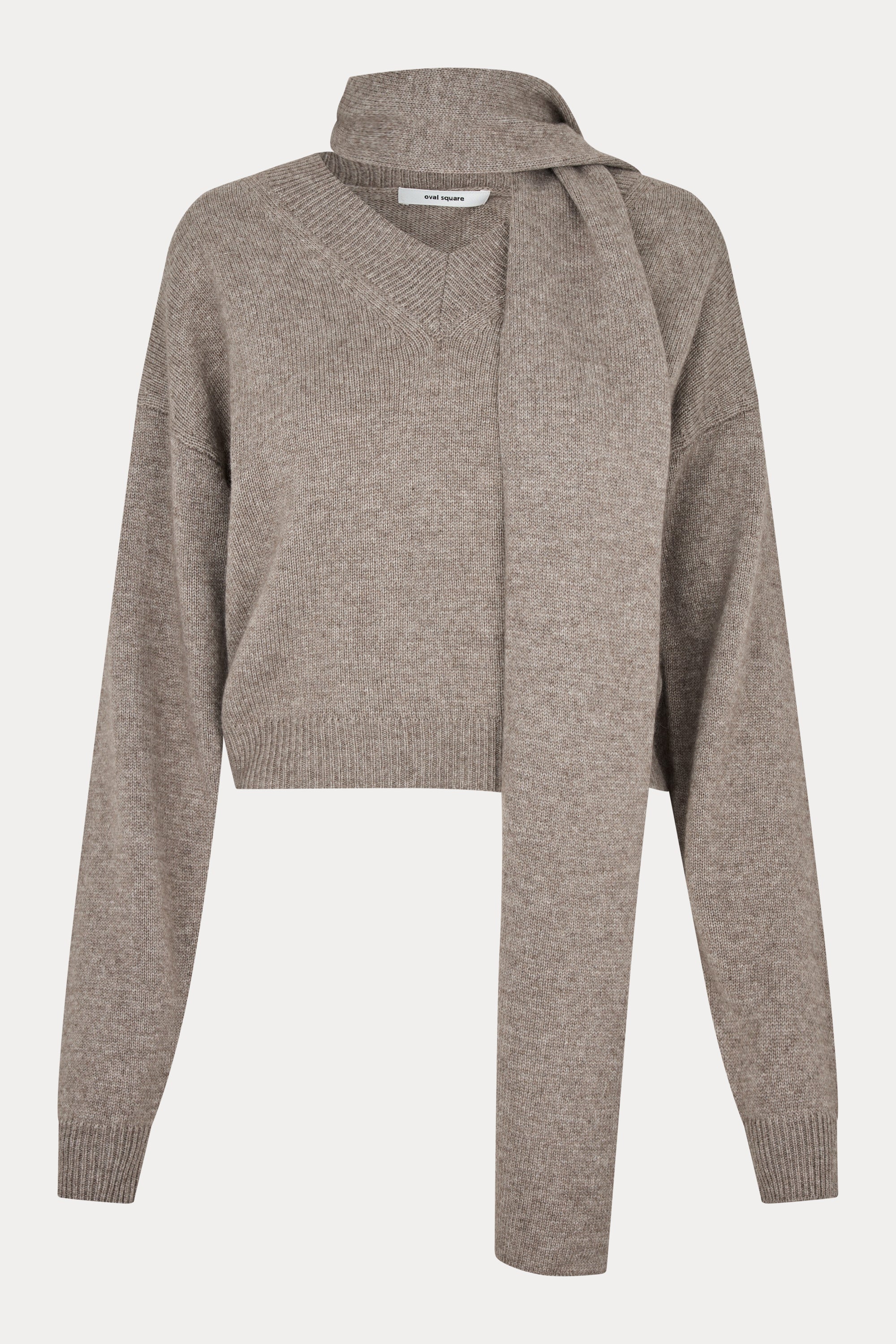 Oval Square Alvin V-neck Jumper KNITS Coca Mocha