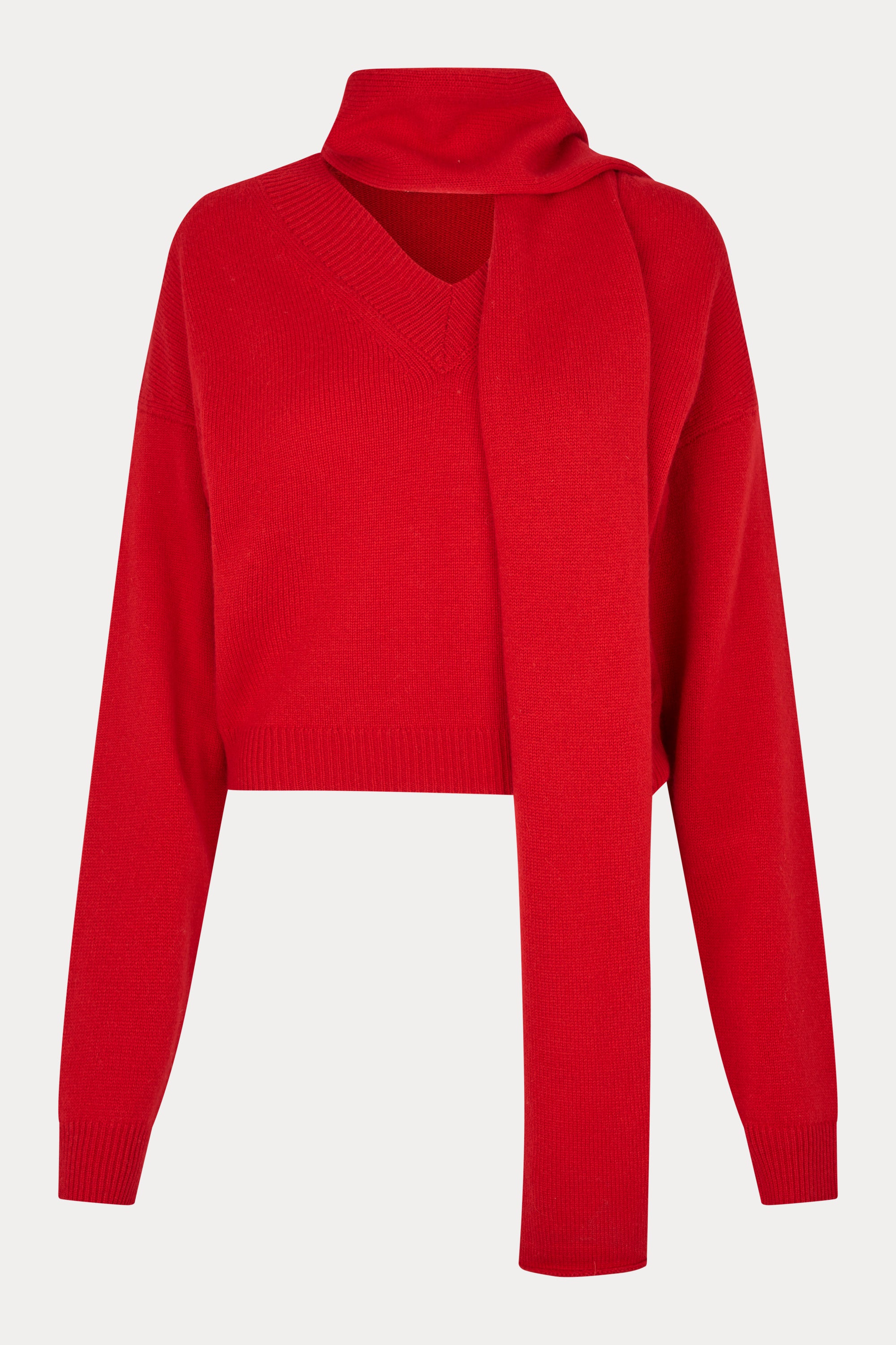 Oval Square Alvin V-neck Jumper KNITS Red