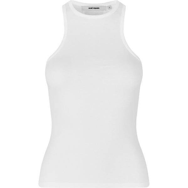 Oval Square Amy Tank Top TOP 1001 White