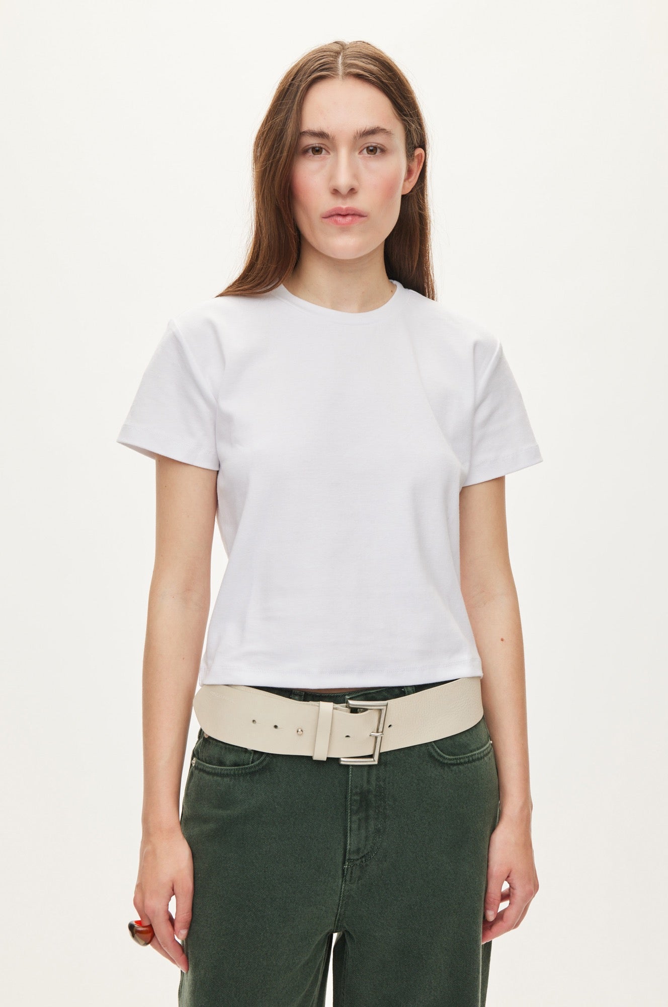 Oval Square Amy Tee TEE 1001 White